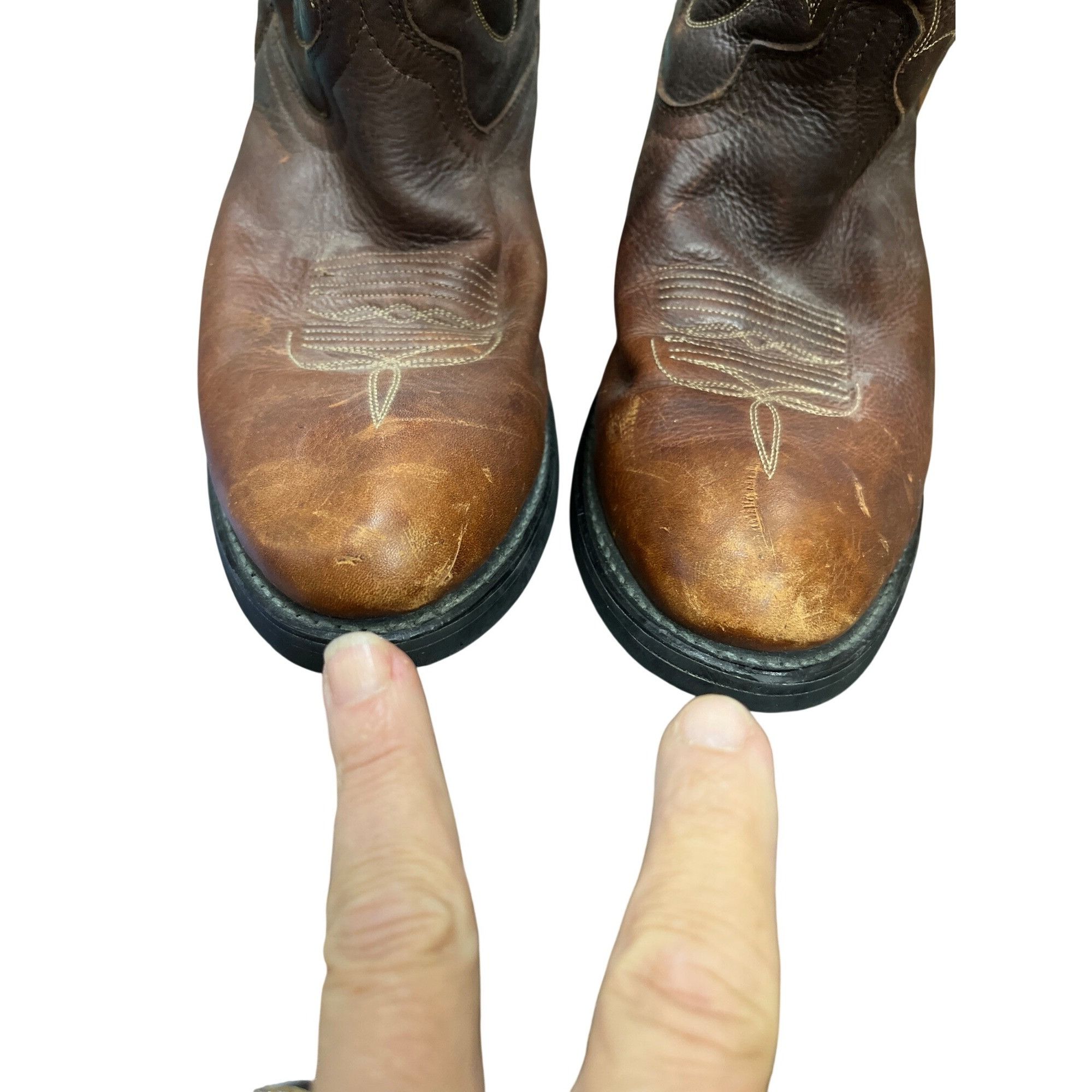 Dan Post Dan Post mens brown leather embroided cowboy western boots s Size US 11.5 / EU 44-45 - 14 Thumbnail