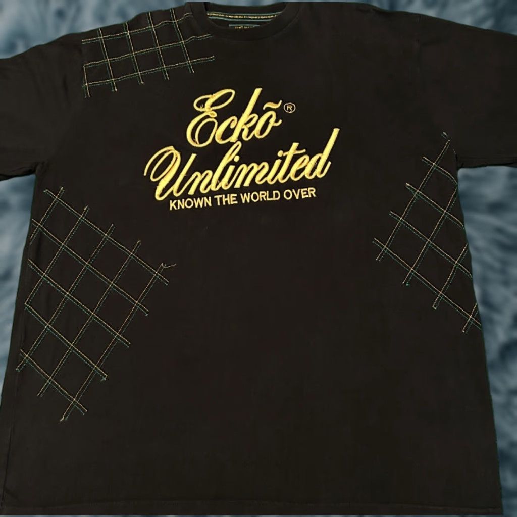 Ecko Unltd. VINTAGE Ecko Unltd Embroidered Logo Shirt Mens 3XL Black Short Sleeve T-Shirt Hip Hop Grunge Skater 90s Y2k Vintage Logo Size US XXL / EU 58 / 5 - 1 Thumbnail