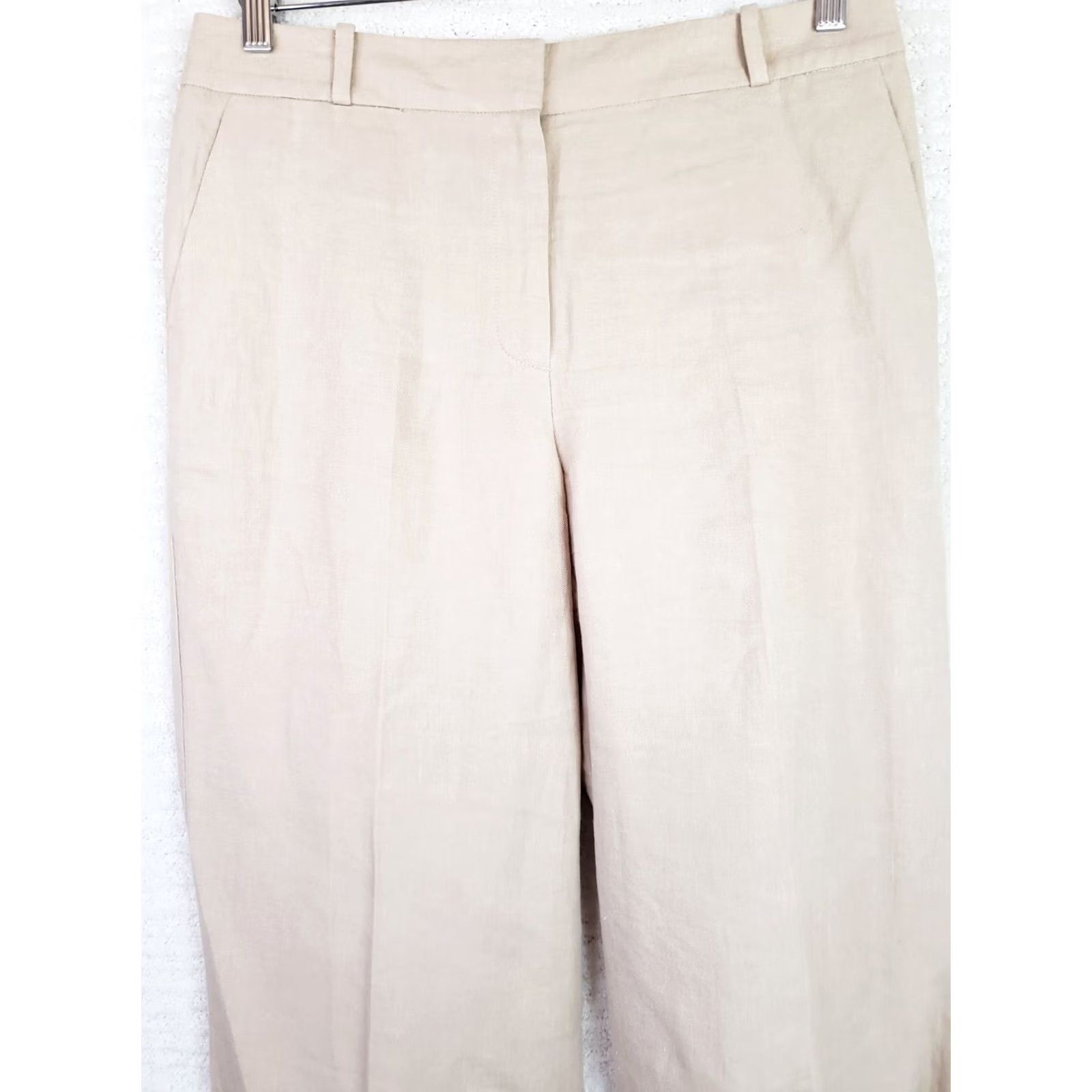 Talbots Talbots Heritage Pants Size 8 Linen Lightweight Khaki Beige Casual Preppy Womens Size 30" / US 8 / IT 44 - 2 Thumbnail