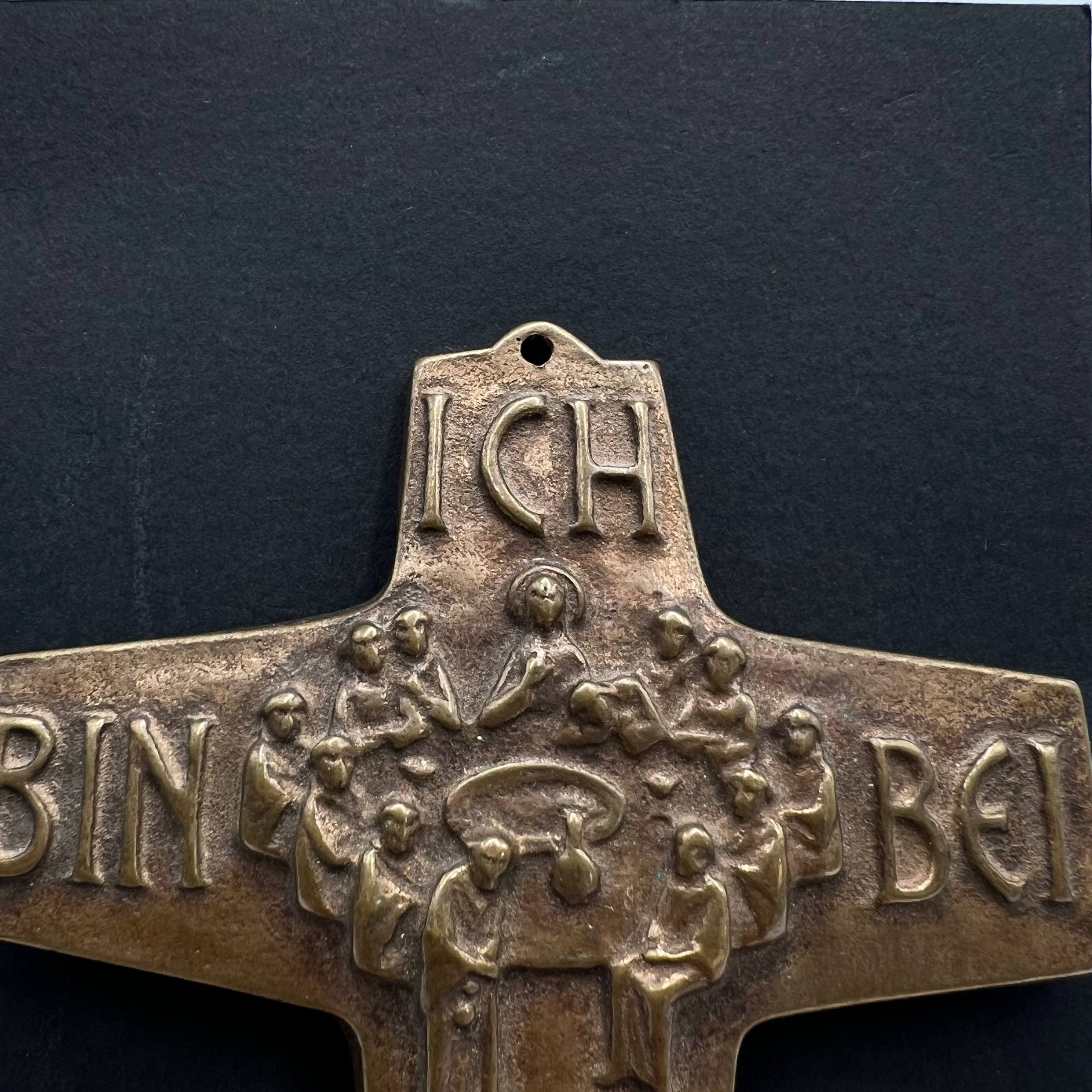 Vintage 1960s Vintage Religion Bronze Wall Cross Germany Size ONE SIZE - 7 Thumbnail