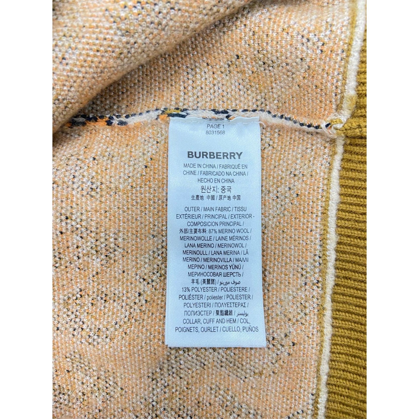 Burberry Burberry Unicorn Print Merino Wool Sweater, Beige Size XS / US 0-2 / IT 36-38 - 6 Thumbnail