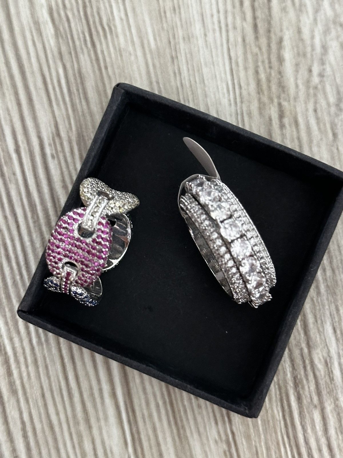 Other 2x Iced cubic zirconia ring size 10 Size ONE SIZE - 2 Thumbnail