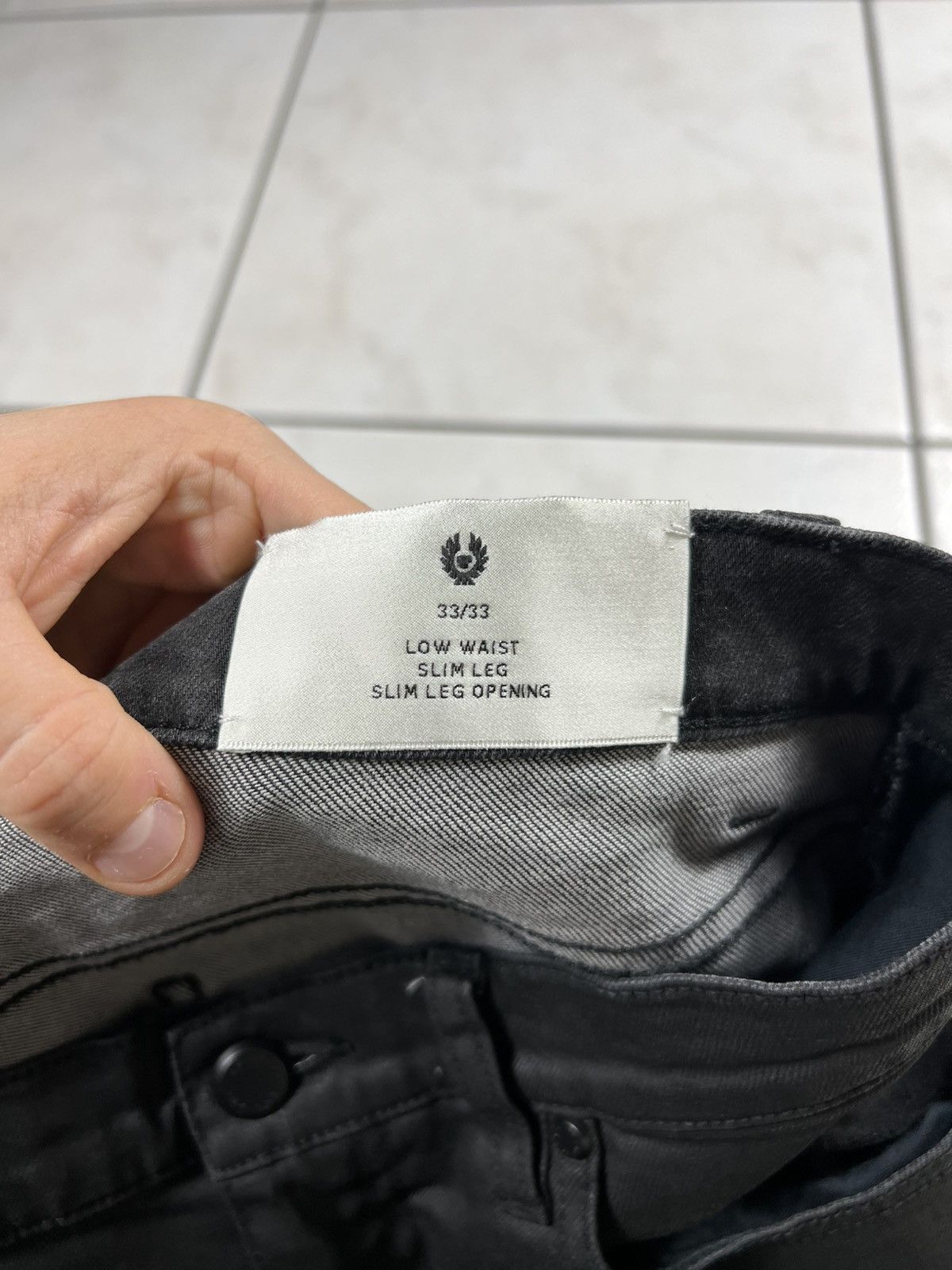 Belstaff Belstaff England waxed motorcycle slim fit pants with pocket Size US 33 - 19 Thumbnail