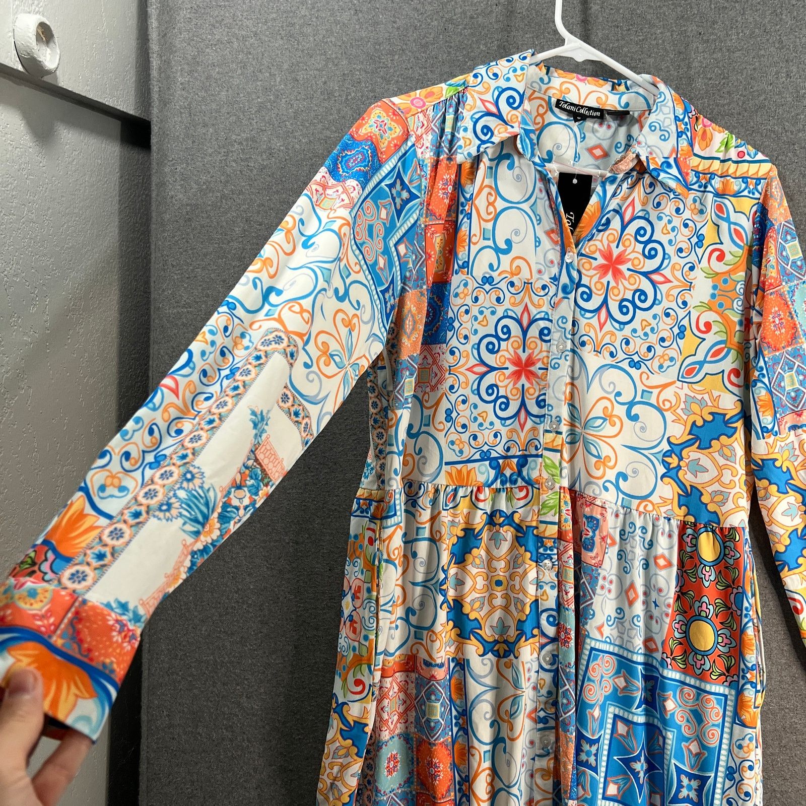 Other Tolani Collection Long Sleeve Knit Dress with Pockets Size S / US 4 / IT 40 - 14 Thumbnail