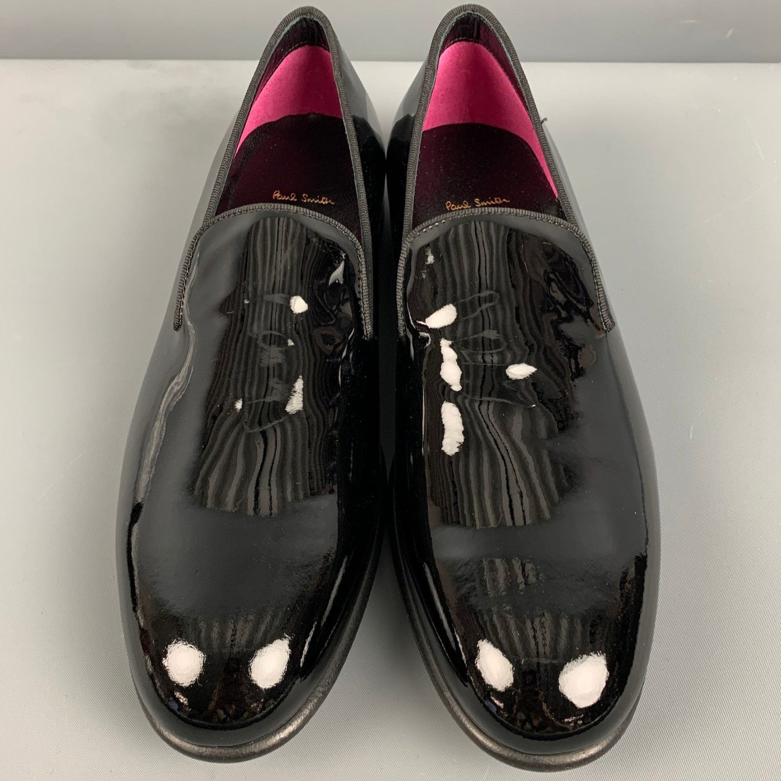 Paul Smith PAUL SMITH Size 7 Black Patent Leather Slip On Loafers Size US 7 / EU 40 - 4 Thumbnail