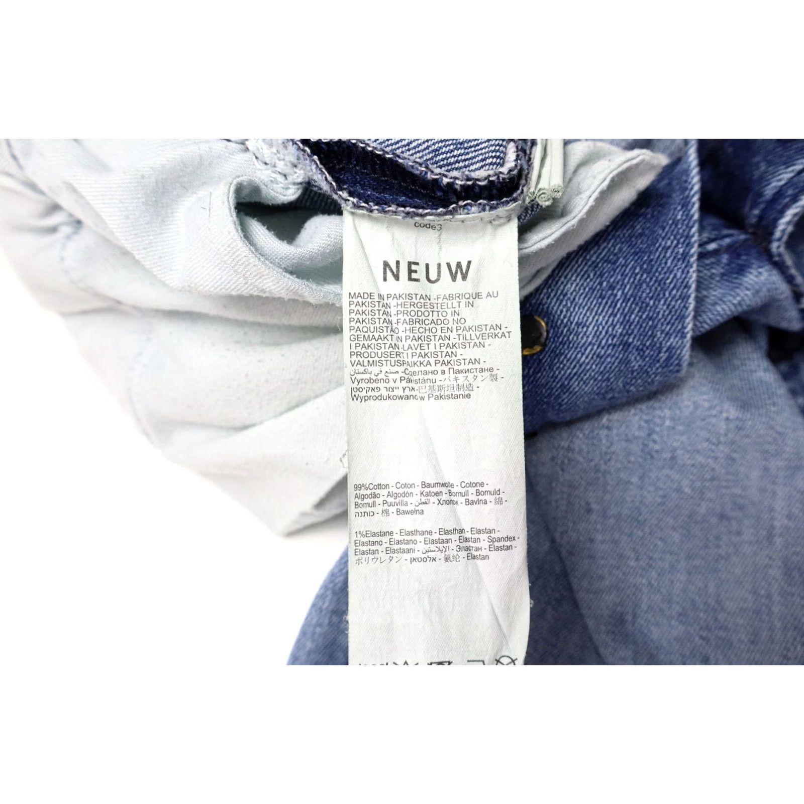Vintage NEUW Lou Slim Jeans Men's W32/L32 Faded Whiskers Button Fly Stretch Blue Jeans Slim Men W32 L32 Size US 32 / EU 48 - 6 Thumbnail