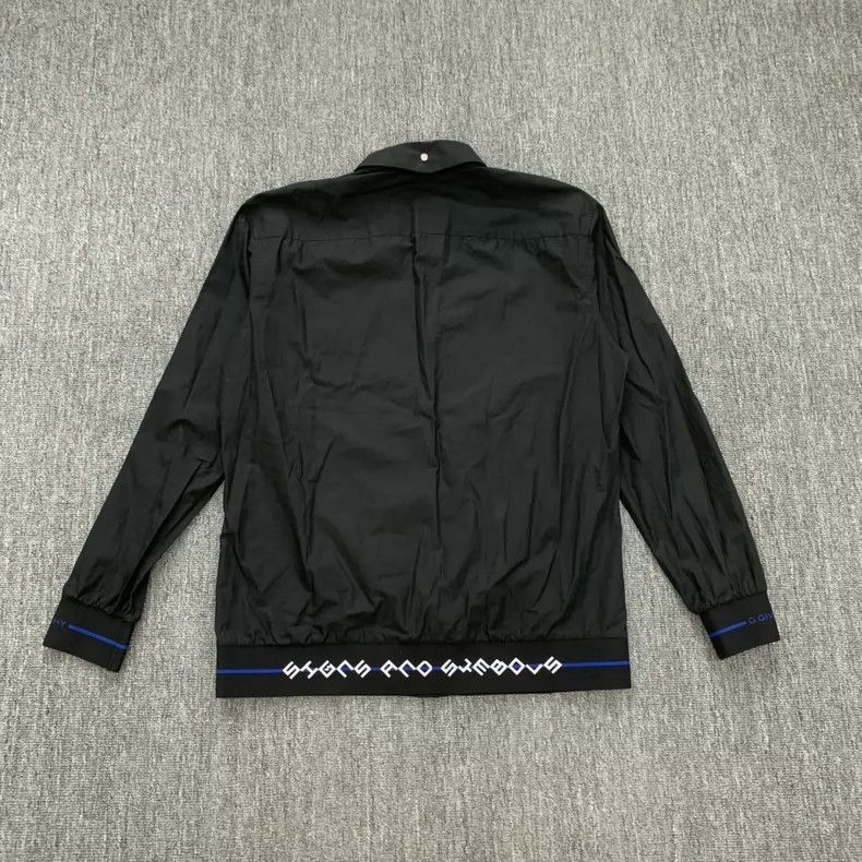 Givenchy Givenchy Size40 Black bottom logo shirt jacket / size 40 Size US M / EU 48-50 / 2 - 2 Thumbnail