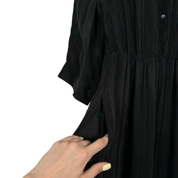 Other Jenni Kayne Avery Maxi Black Dress Cupro Blend Sz M Size M / US 6-8 / IT 42-44 - 7 Thumbnail