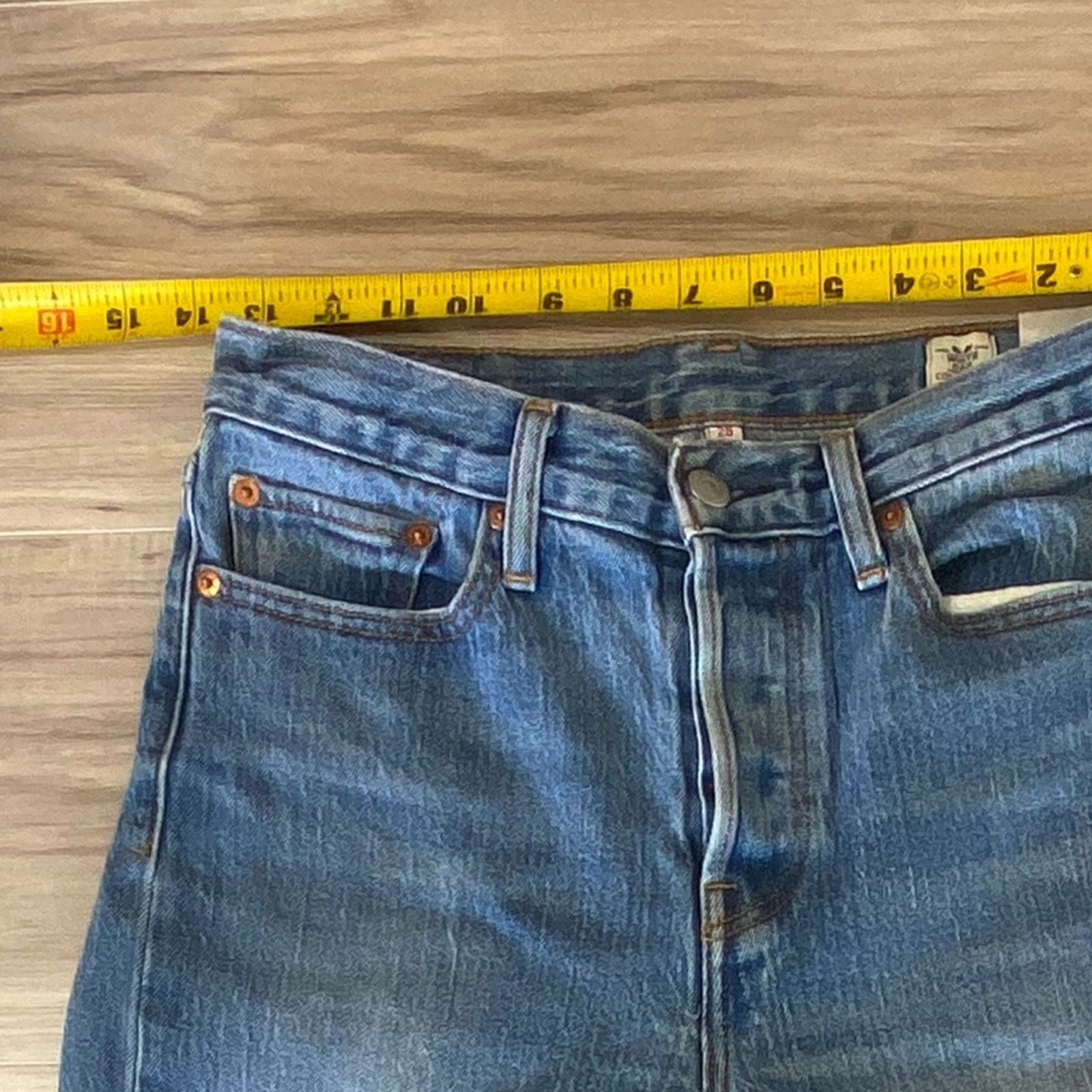 Levi's Levi's White Oak Cone Denim High-Rise Button Fly - 28 Size 28" / US 6 / IT 42 - 9 Thumbnail