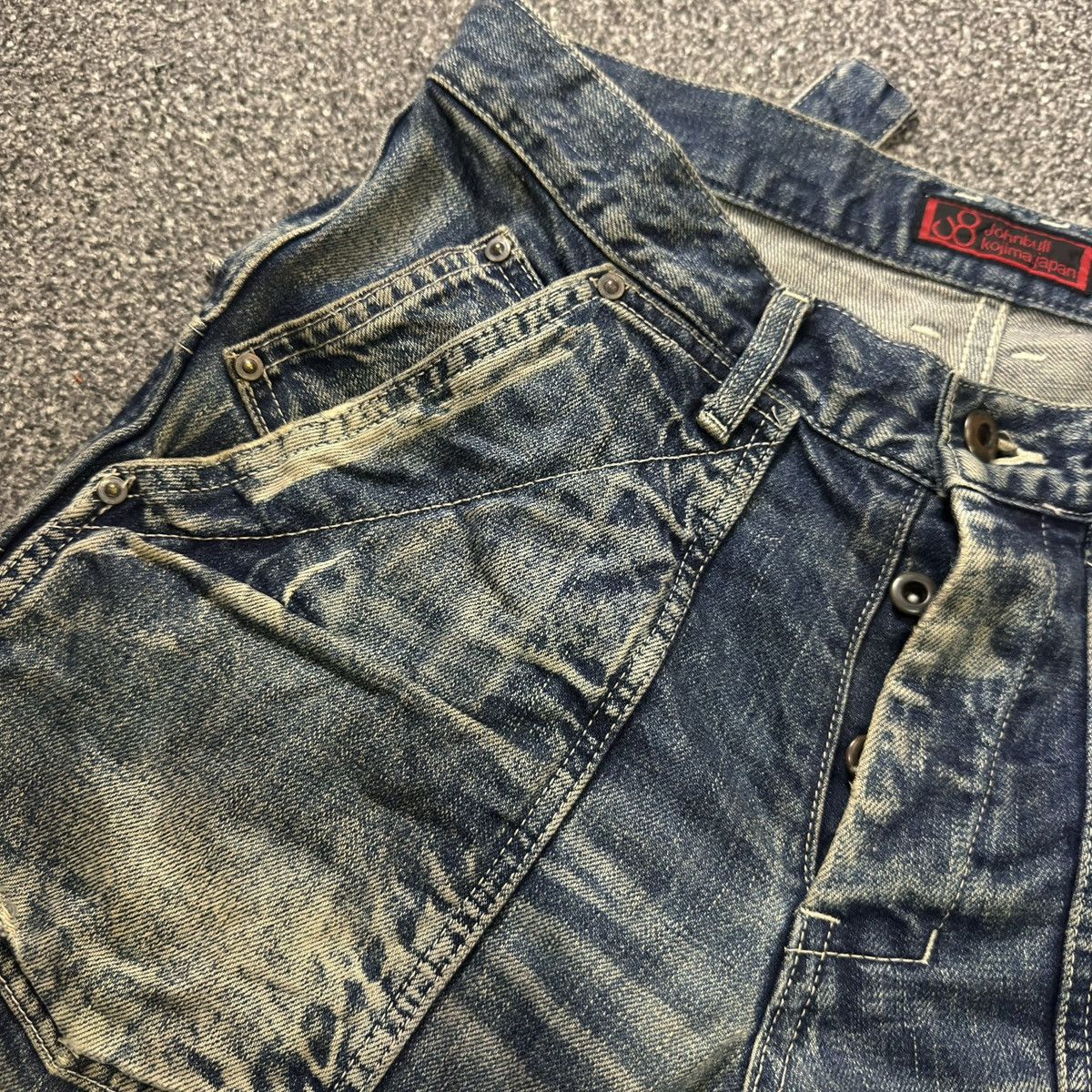 KOJIMA GENES Japanese Heavy Vintage Johnbull Kojima Japan Workwear Denim Size US 31 - 12 Thumbnail