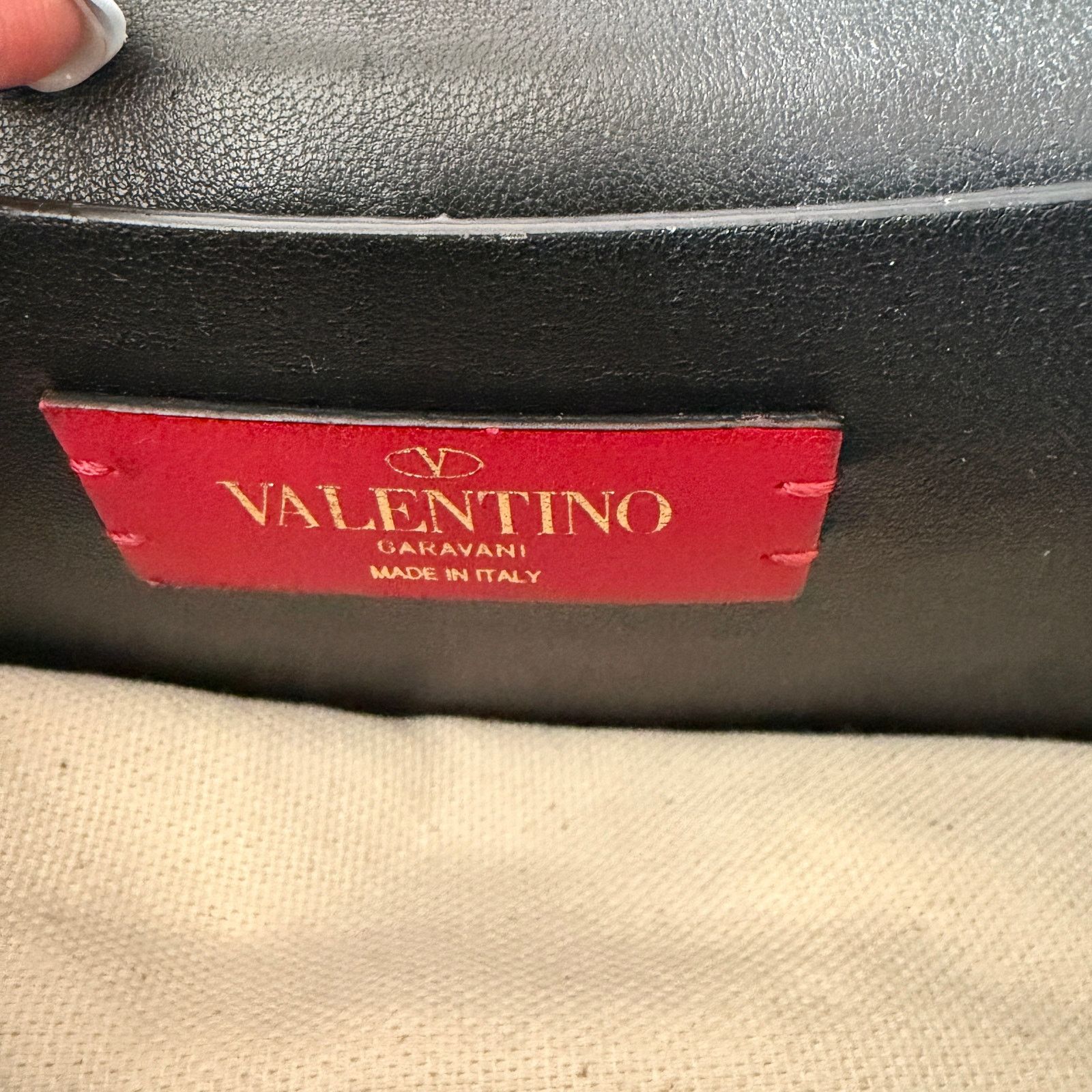 Valentino Valentino Rockstud Flap Convertible Black Leather Bag + COA Size ONE SIZE - 5 Thumbnail