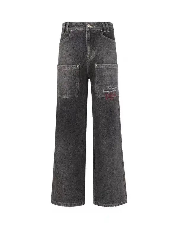 Japanese Brand VIBE Vintage washed embroidered letter front pocket jeans Size US 30 / EU 46 - 3 Thumbnail