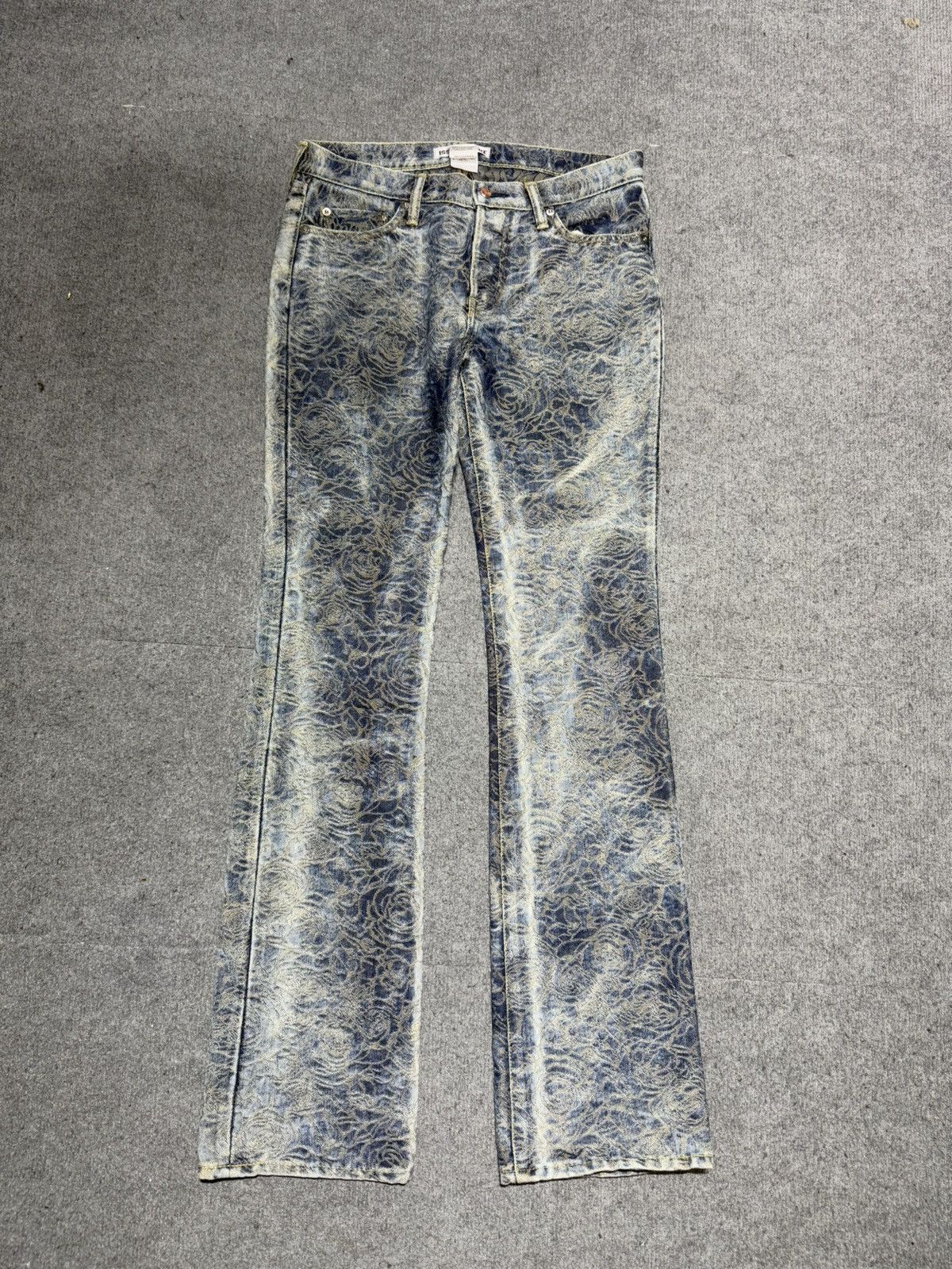 Issey Miyake Issey Miyake Rose Weave Denim Pants Size 30" / US 8 / IT 44 - 1 Thumbnail
