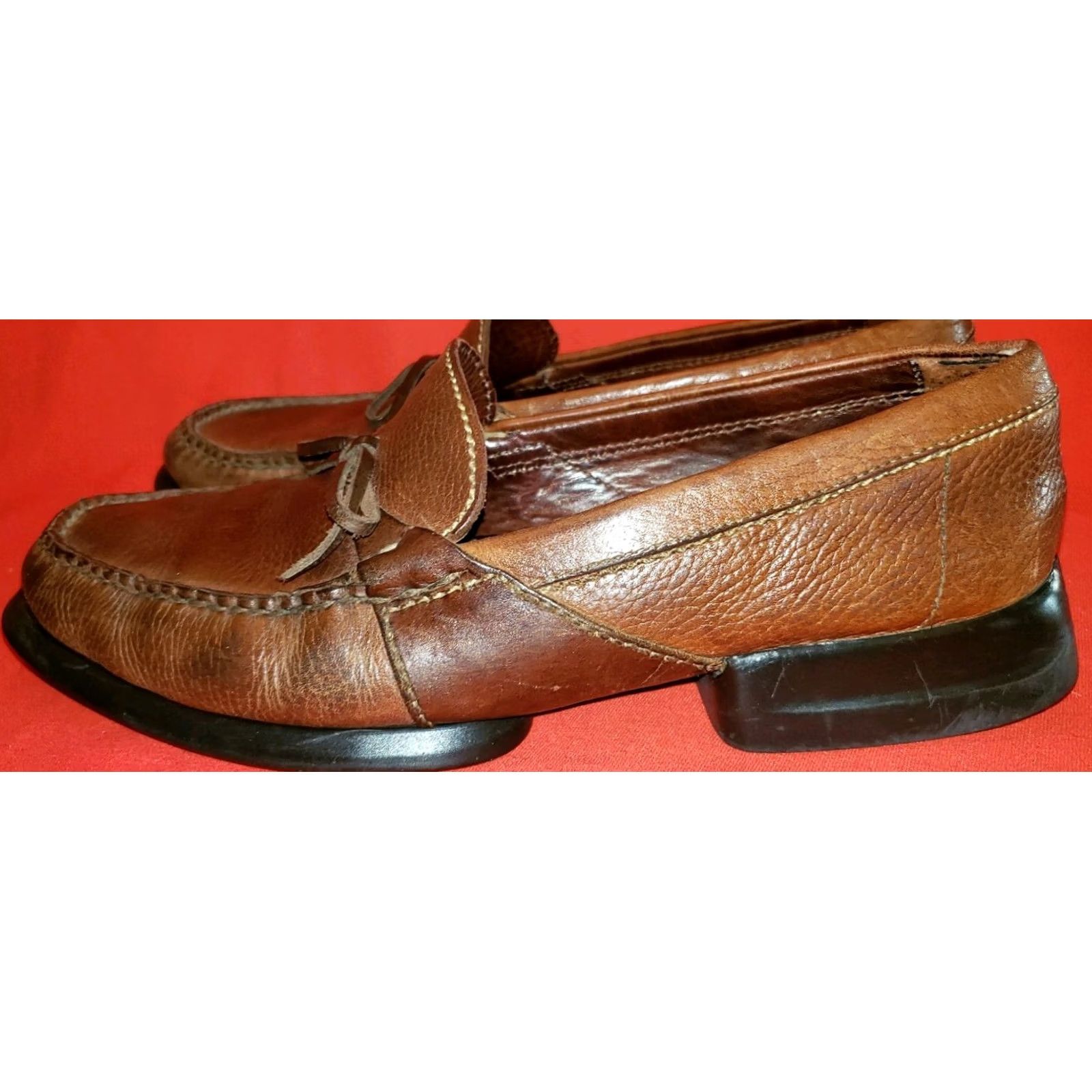 Cole Haan Cole Haan Brown Loafer Men's 9.5M Two-Toned Leather Separated Heel from Sole Size US 10 / EU 43 - 4 Thumbnail