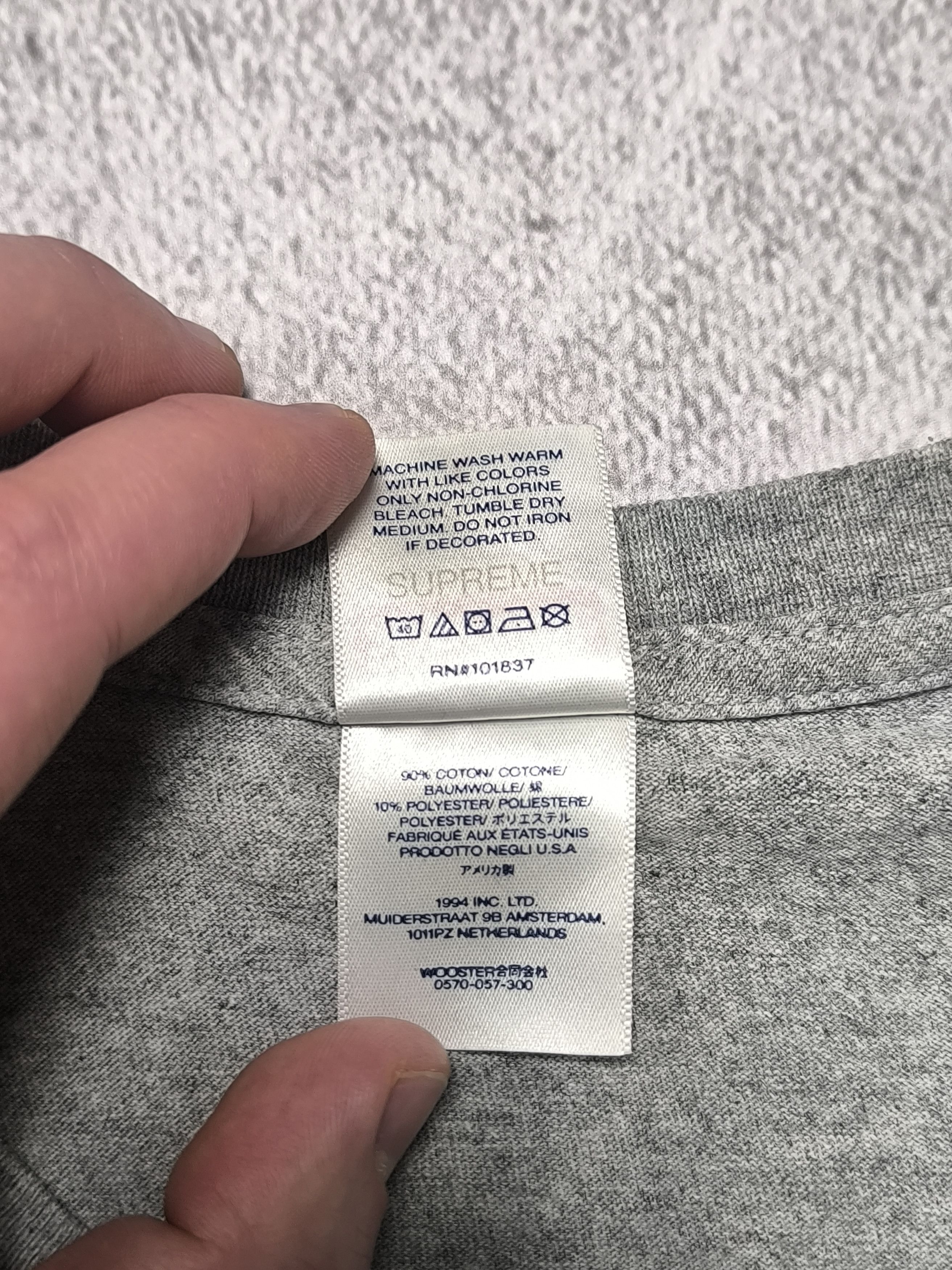 Supreme Supreme League tee gray Size US L / EU 52-54 / 3 - 5 Thumbnail