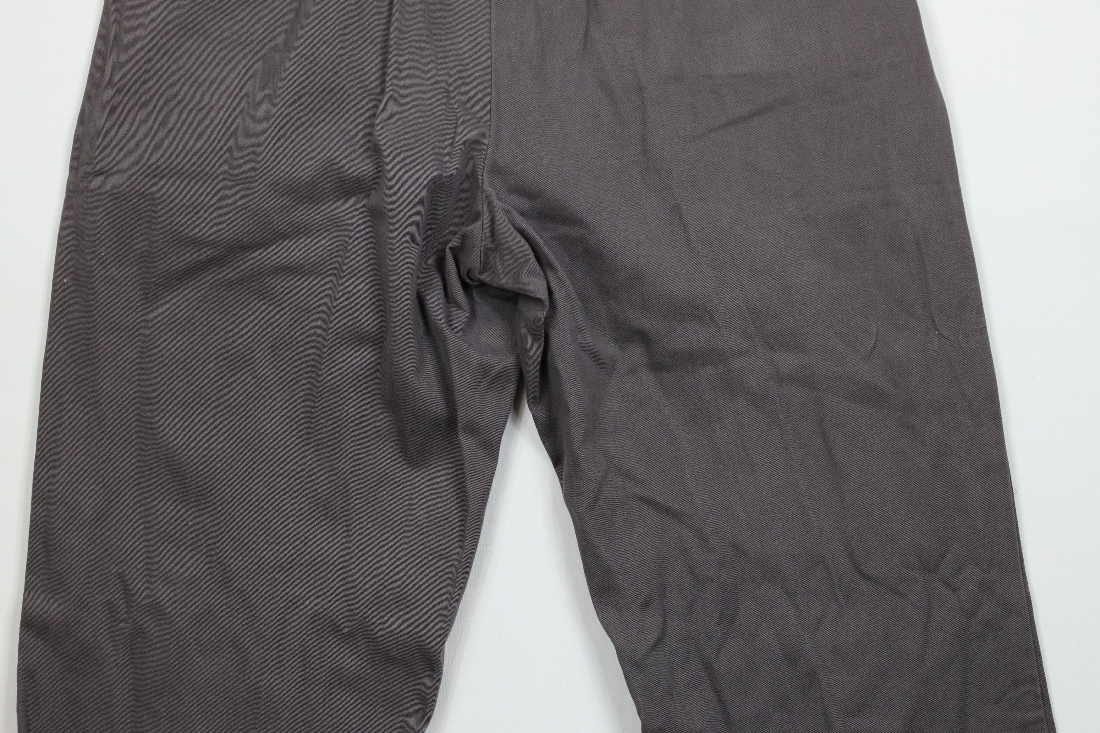 Brooks Brothers × Vintage Vintage Brooks Brothers Cuffed Wide Leg Chino Pants Gray Size US 35 - 10 Thumbnail
