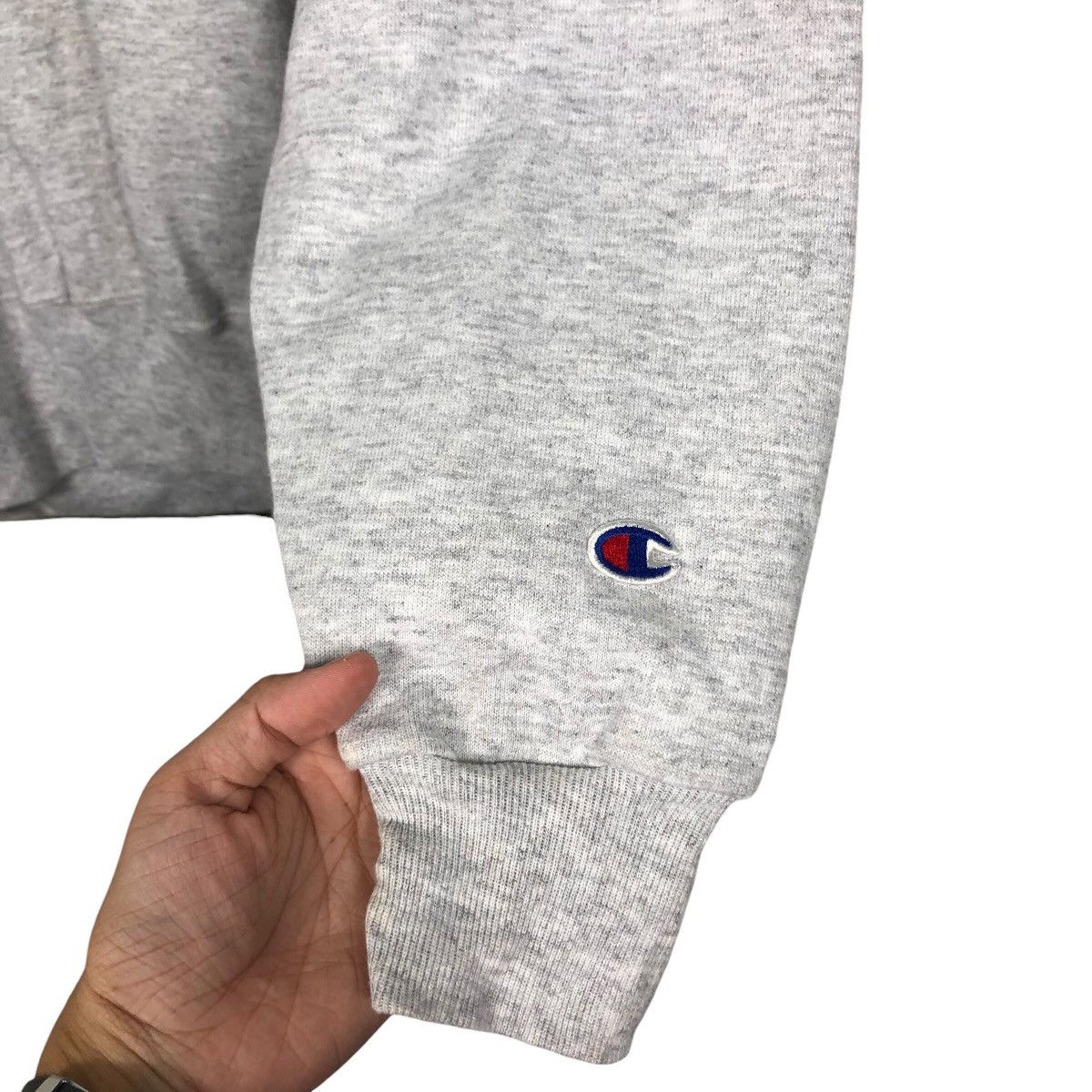 Vintage Vintage Champion Embroidered Script Sweatshirt – Grey Size US M / EU 48-50 / 2 - 12 Thumbnail