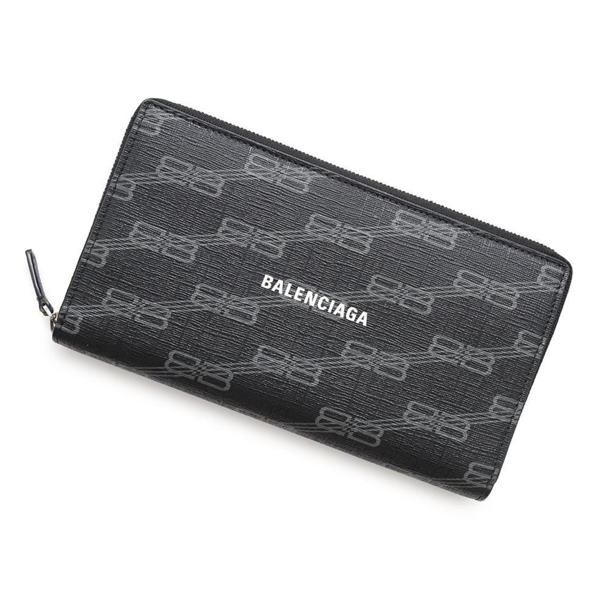小物 BALENCIAGA Long wallet City Black Y2K BALENCIAGA Le City Black Leather Chain Wallet New