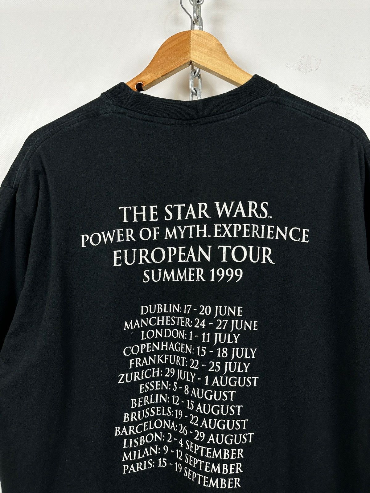 Star Wars 1999 Vintage Star Wars Episode 1 Power Of Myth Tour T-Shirt Size US XL / EU 56 / 4 - 12 Thumbnail