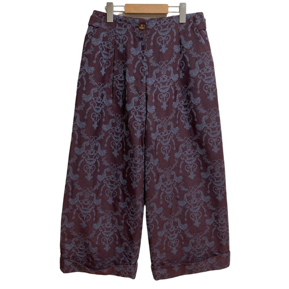 Vivienne Westwood Vivienne Westwood Vivienne Westwood Damask Orb Jacquard Wide Pants Textile Bottoms 16-01-772012 DUTY FREE for USA Size ONE SIZE - 1 Thumbnail