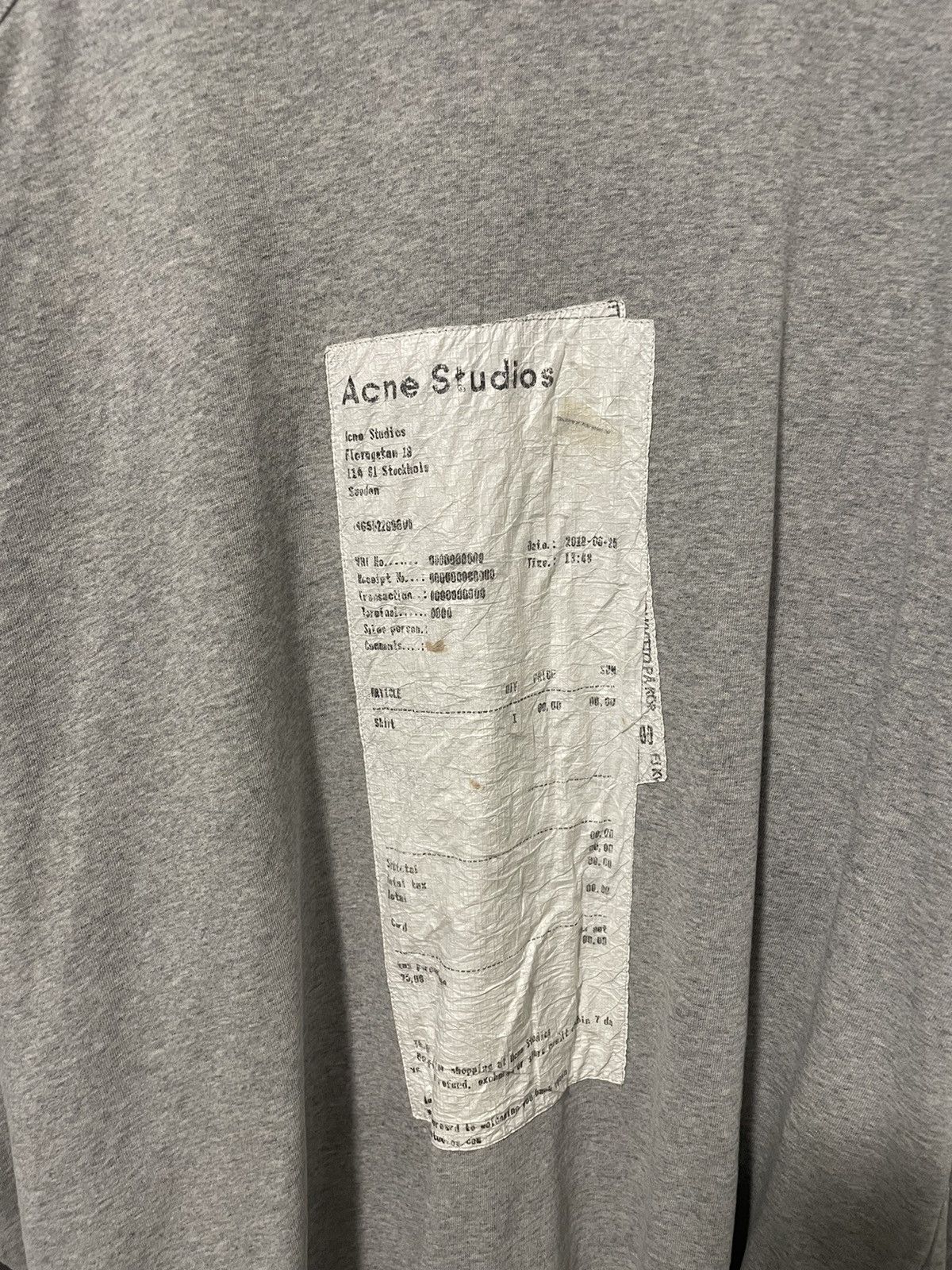 Acne Studios Acne Studios Blå Konst Crushed Receipt Long Sleeve Size US L / EU 52-54 / 3 - 5 Thumbnail