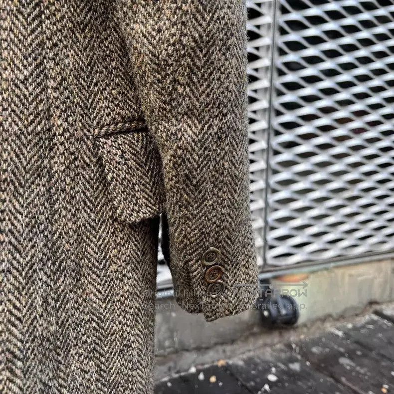 RRL Ralph Lauren RRL Ralph Lauren American-made wool herringbone pattern bl Size 44S - 5 Thumbnail