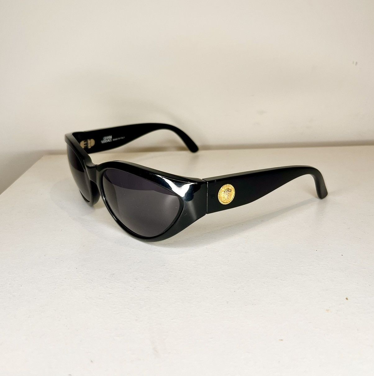 image of Gianni Versace Vintage Versace Sunglasses in Black, Men's