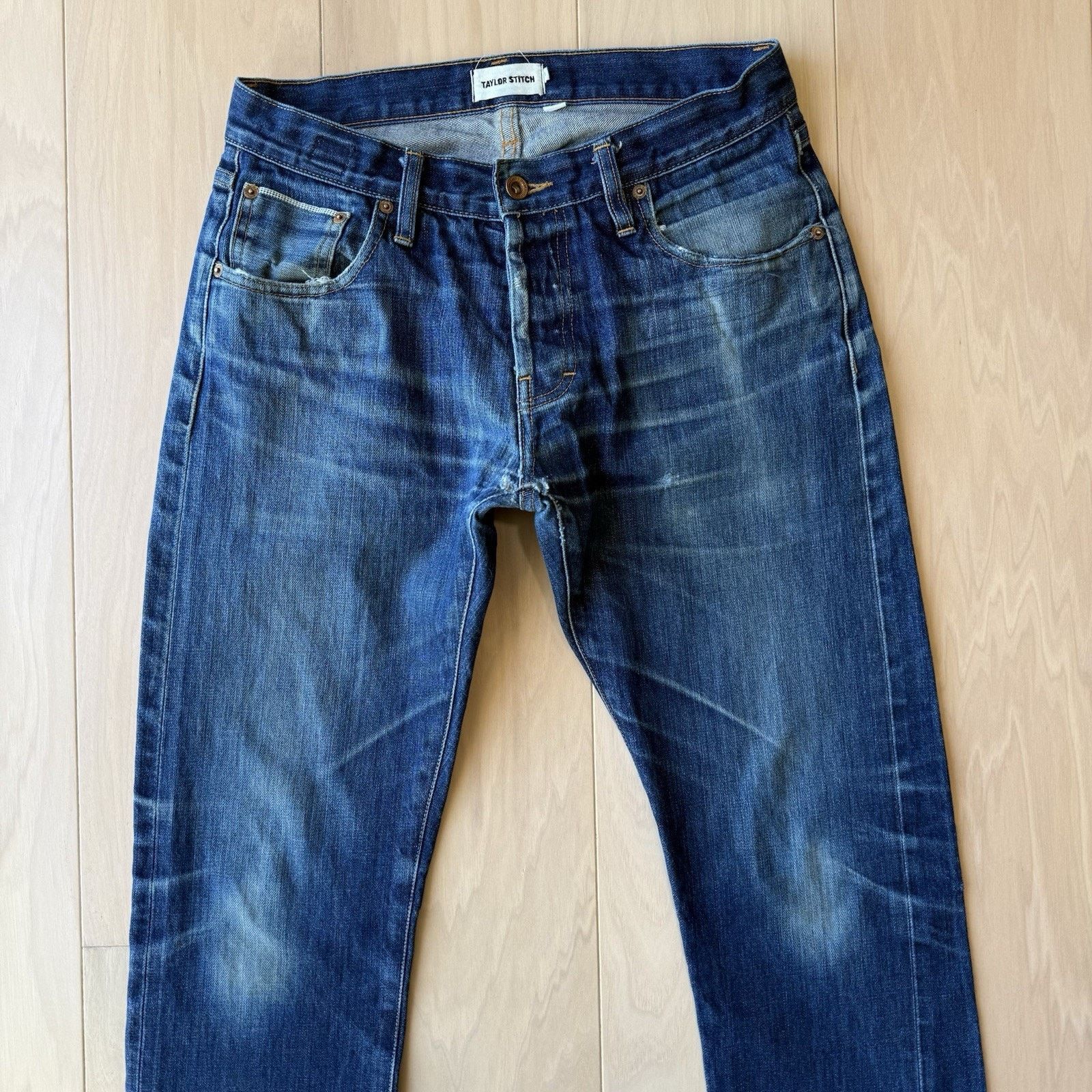 Taylor Stitch Taylor Stitch Selvedge Jeans 30 Blue Dark Wash Slim Denim Size US 30 / EU 46 - 3 Thumbnail