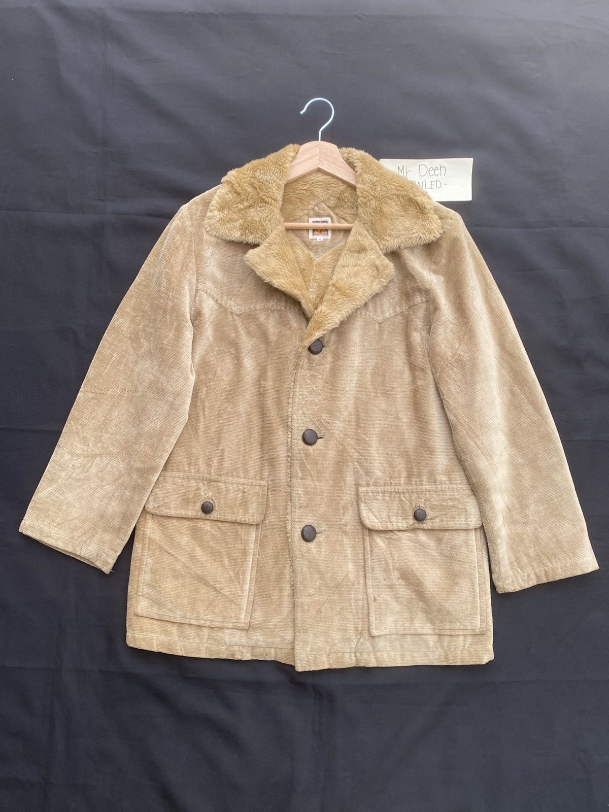 The Real McCoy's Rare Vintage McCoy’s Shearling Jacket Mushroom Buttons Jckt Size US M / EU 48-50 / 2 - 5 Thumbnail