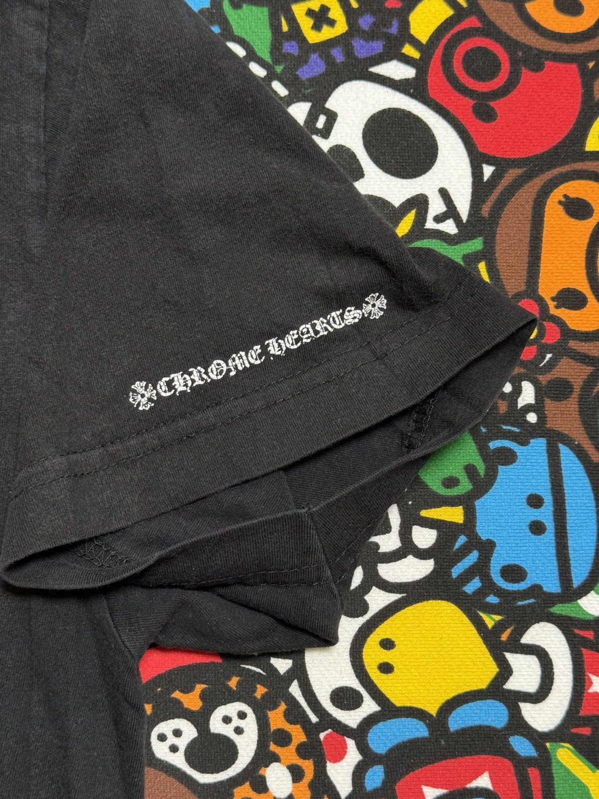 Chrome Hearts Chrome Hearts Black Horseshoe Logo Tee Size US M / EU 48-50 / 2 - 5 Thumbnail