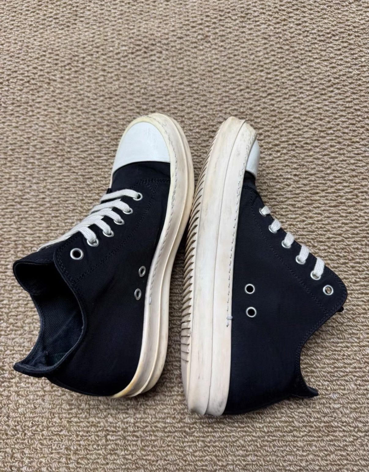 Rick Owens Rick Owens DRKSHDW Low Top Ramones K37 Size US 6.5 / EU 39-40 - 9 Thumbnail