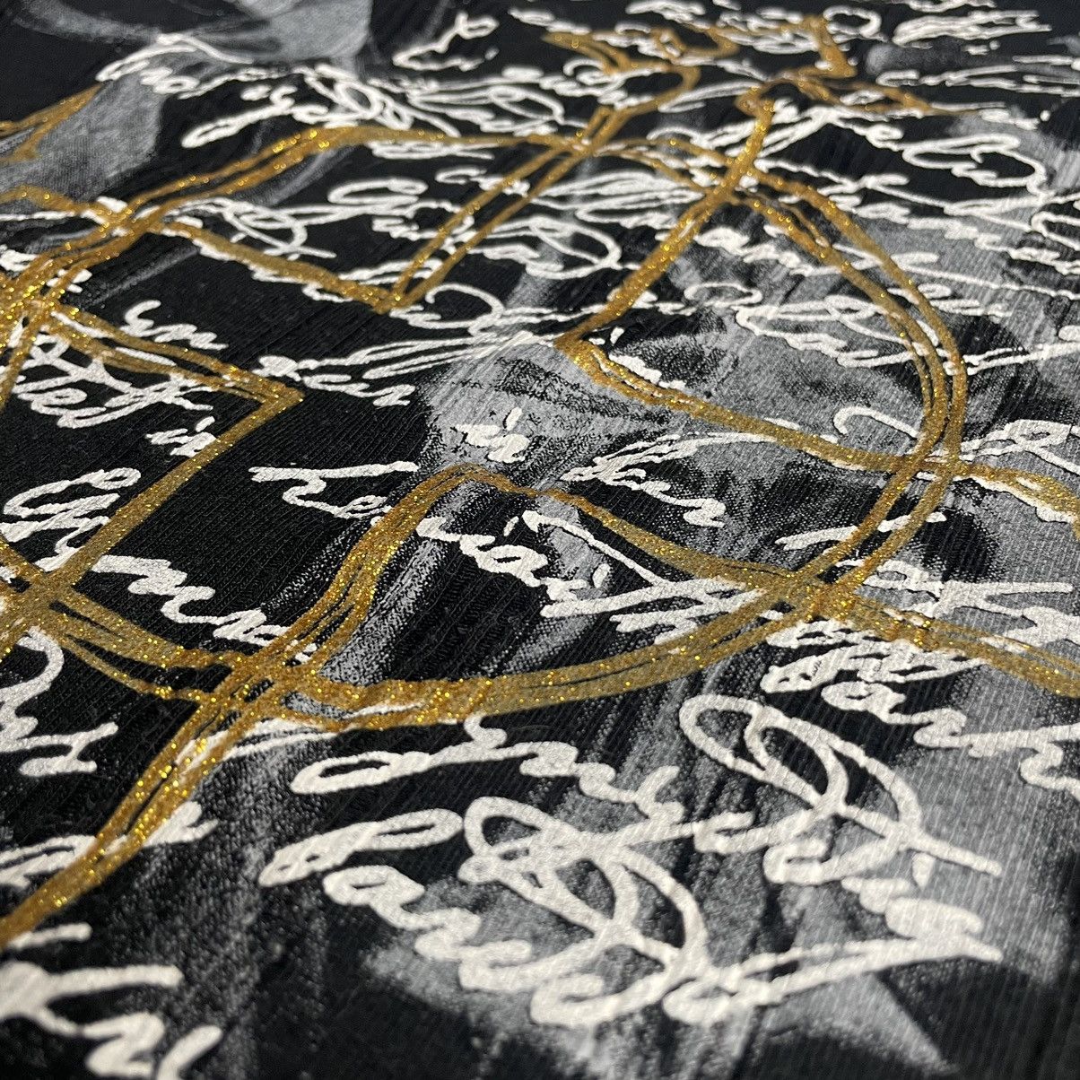 If Six Was Nine × Japanese Brand × Le Grande Bleu (L.G.B.) 🇯🇵 CLASH AHEAD POEM CROSS CHROME HEARTS INSPIRED TSHIRT Size M / US 6-8 / IT 42-44 - 13 Thumbnail