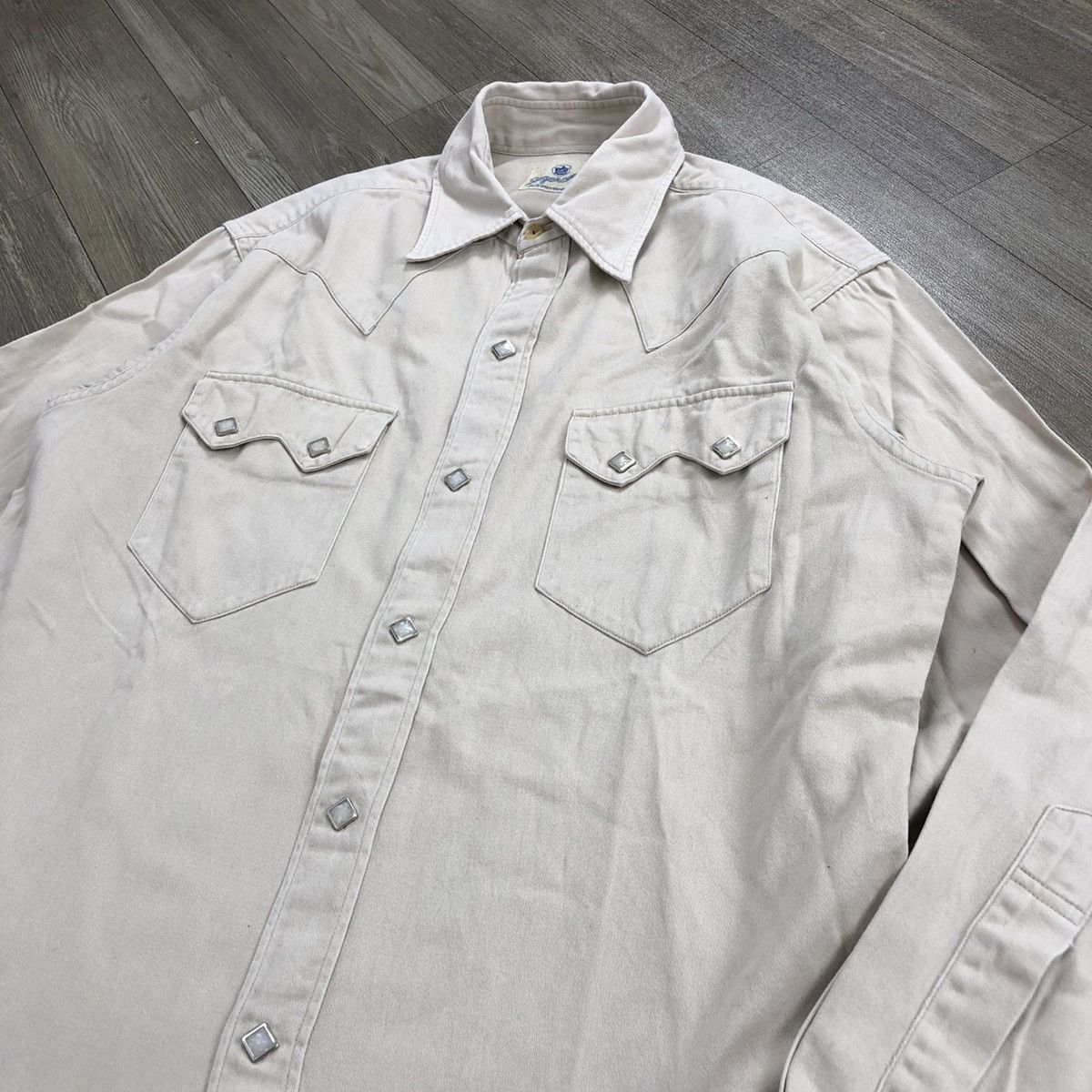 Japanese Brand × Sugar Cane × Toyo Enterprises 1990s Sugar Cane Toyo Enterprise Chambray Western Shirt Size US M / EU 48-50 / 2 - 5 Thumbnail