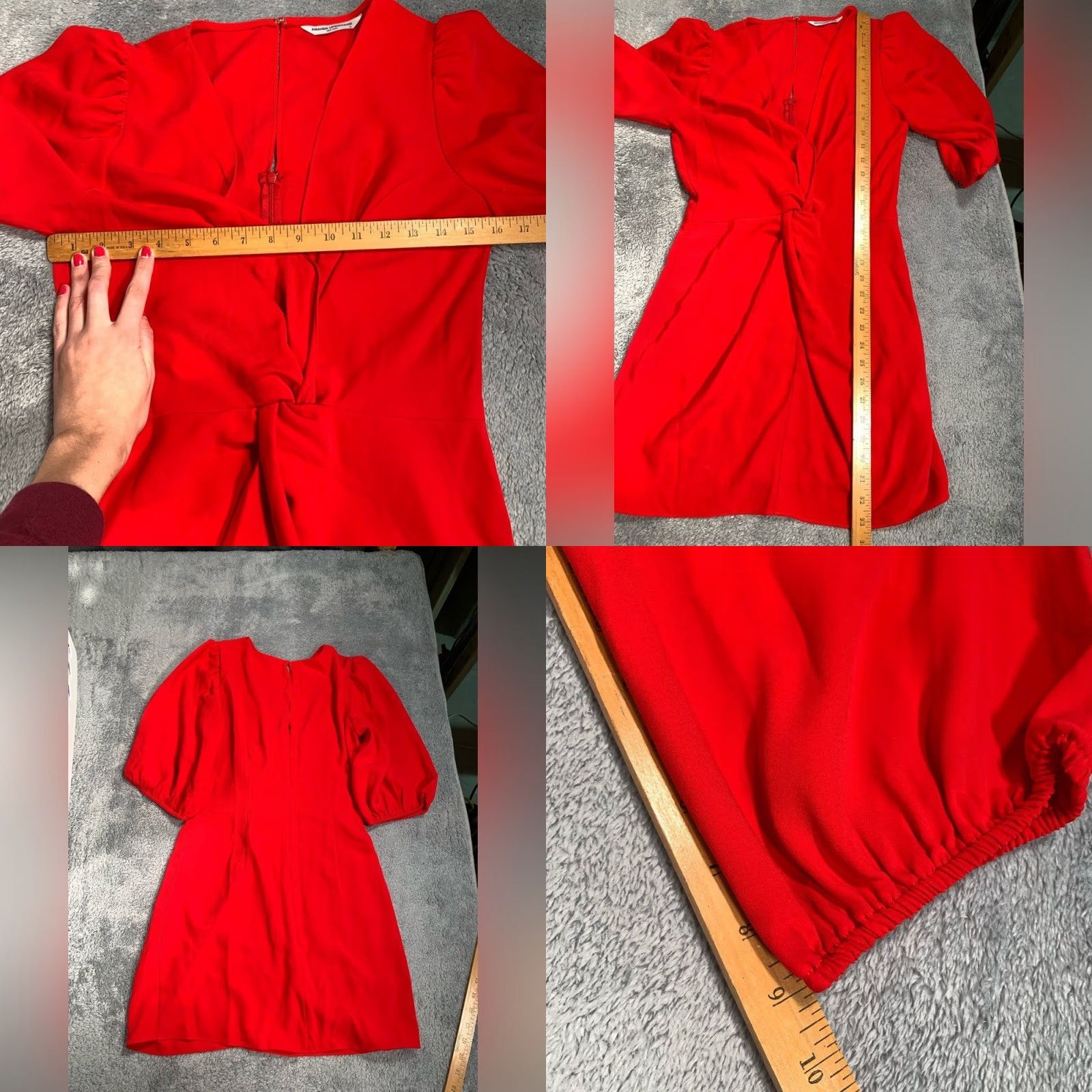 Amanda Uprichard **Amanda Uprichard Red Midi Dress** User: **Amanda Uprichard Red Midi Dress** M Size M / US 6-8 / IT 42-44 - 8 Thumbnail