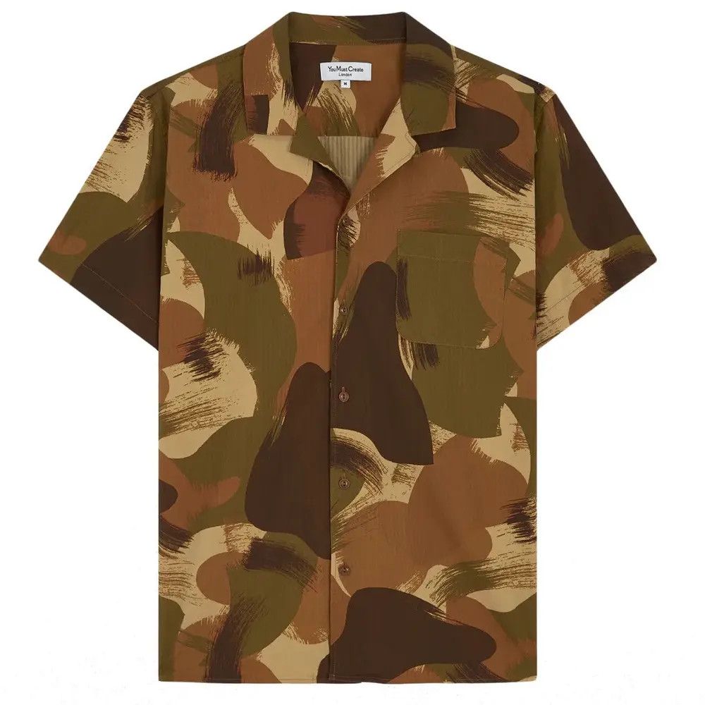 YMC YMC London Malich Shirt Camo Print Seersucker L Size US L / EU 52-54 / 3 - 3 Thumbnail
