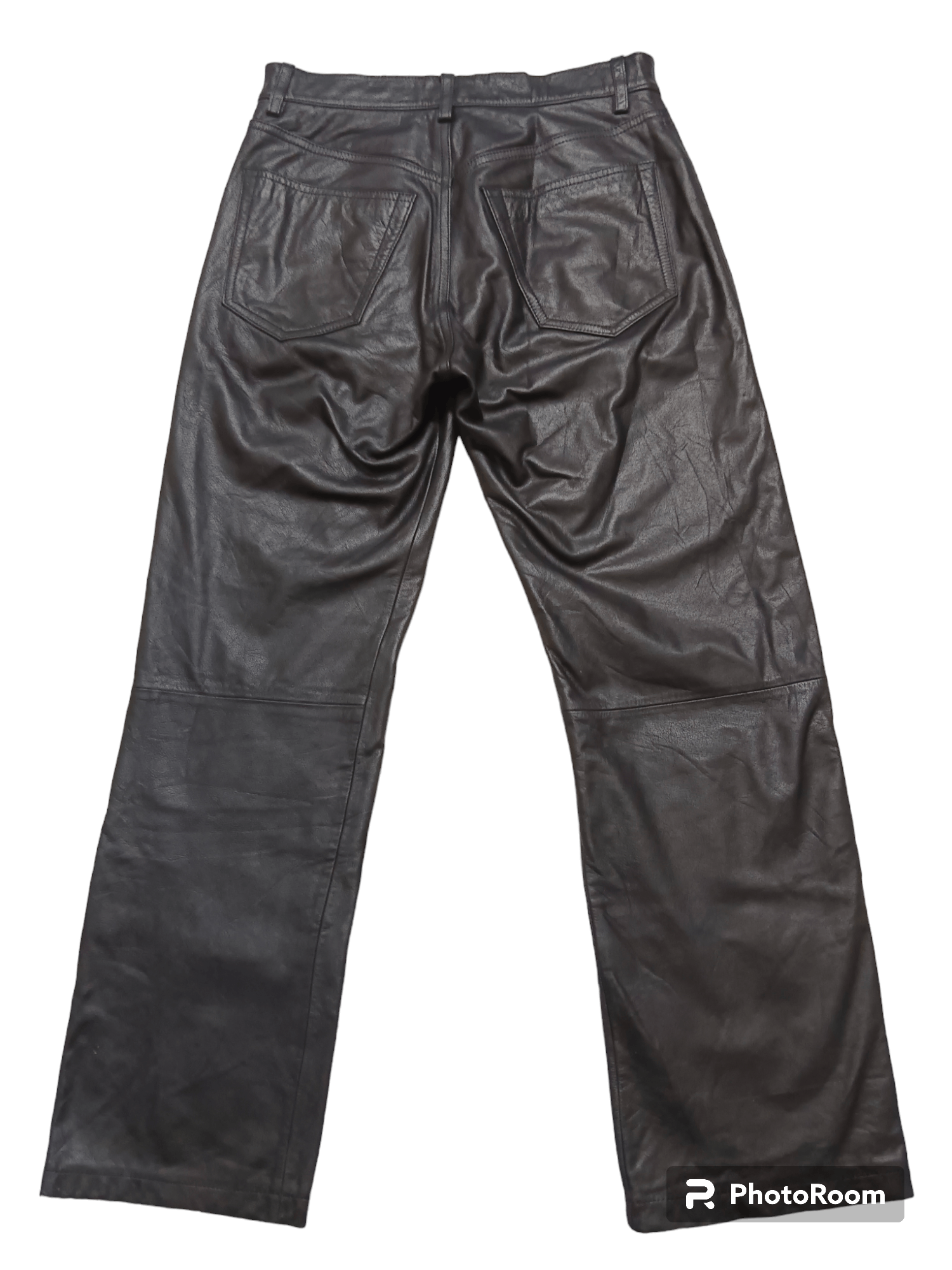 Louis Philippe Louis Chavlon Genuine Leather Pants Size US 28 / EU 44 - 3 Thumbnail
