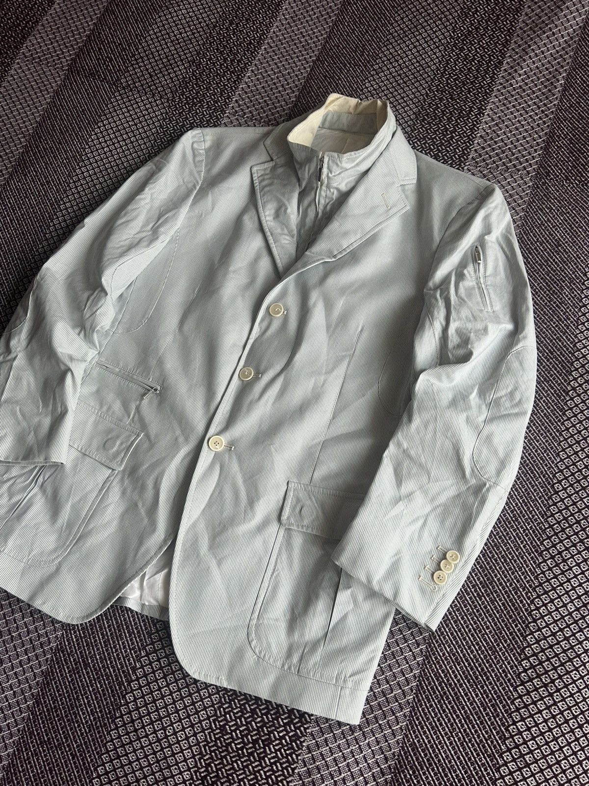 Pal Zileri Vintage Pal Zileri Concept Striped Suit Jacket Size 42R Size 42R - 2 Thumbnail