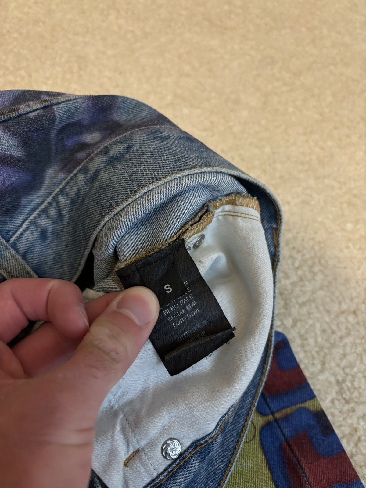 Vetements Vetements AW21 Graffiti Straight Jeans Size US 32 / EU 48 - 6 Thumbnail