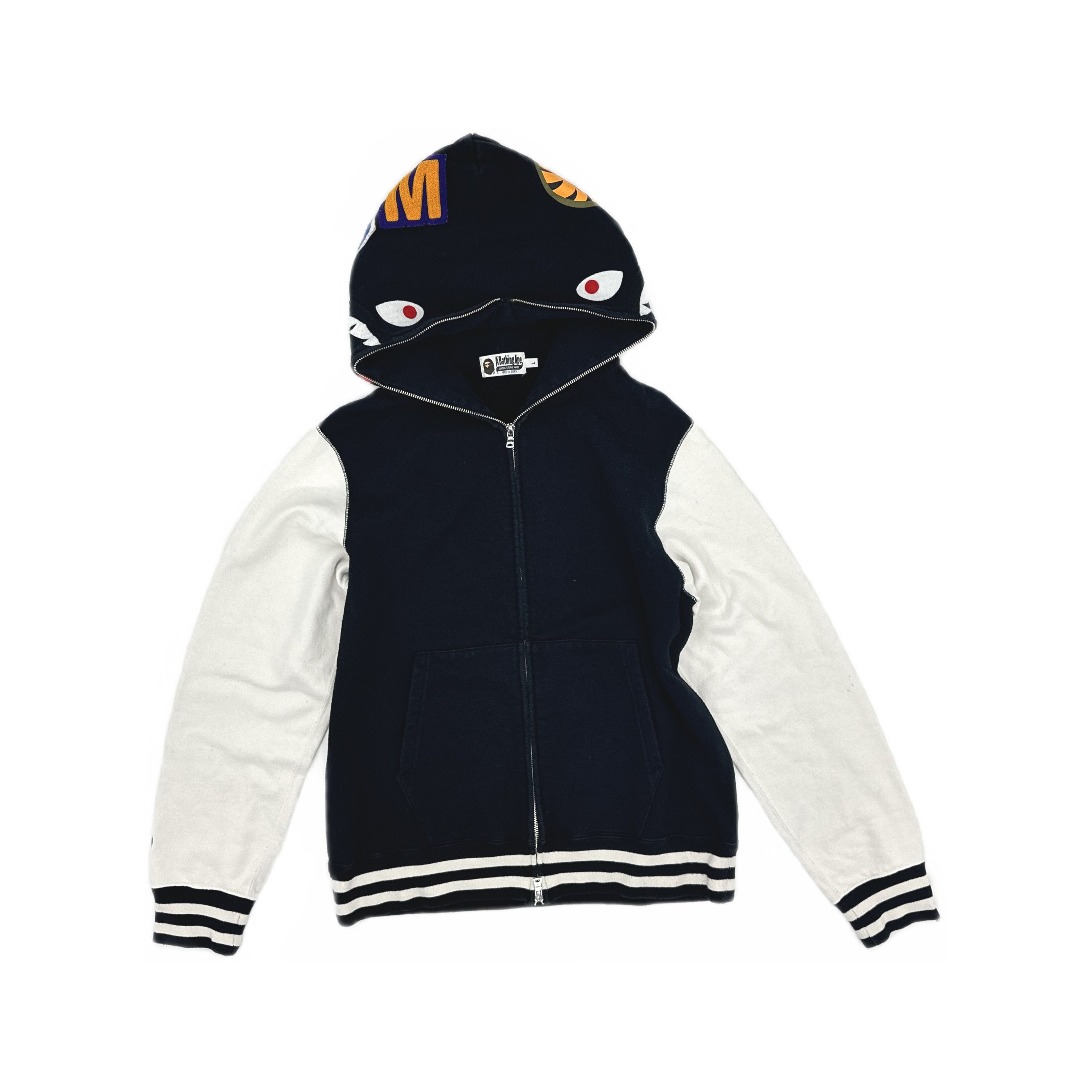 Bape BAPE Colorblock Shark Full-Zip Hoodie Size L Size US L / EU 52-54 / 3 - 1 Thumbnail