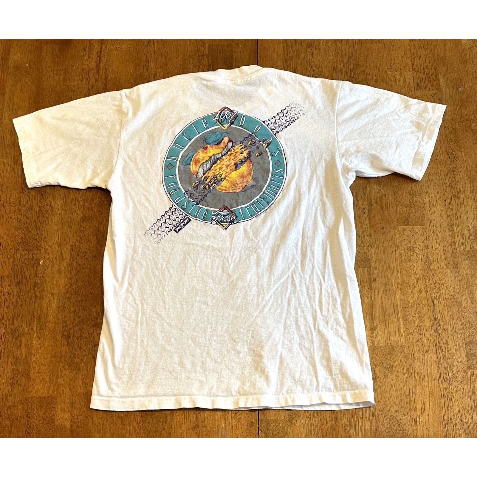 Vintage VINTAGE Uncle Bob’s Roadside Fruit Marts T Shirt Medium 1987 Jansport White 80s Men's M Size US M / EU 48-50 / 2 - 2 Thumbnail