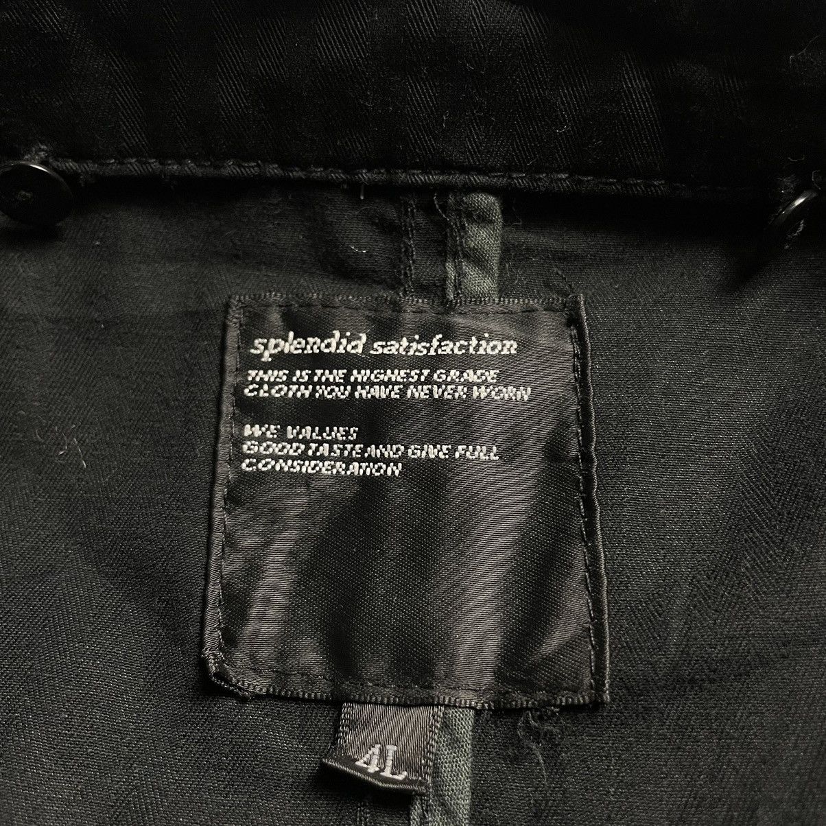 If Six Was Nine 🇯🇵 SPLENDID SATISFACTION PUNK GOTHIC WORKWEAR JACKET Size US XL / EU 56 / 4 - 8 Thumbnail