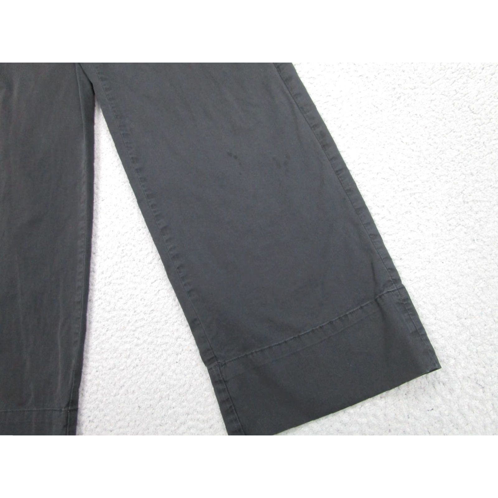 Everlane Everlane Pants Womens 2 Black Organic Cotton Wide Leg Elastic Waist Chino Casual Size 26" / US 2 / IT 38 - 3 Thumbnail