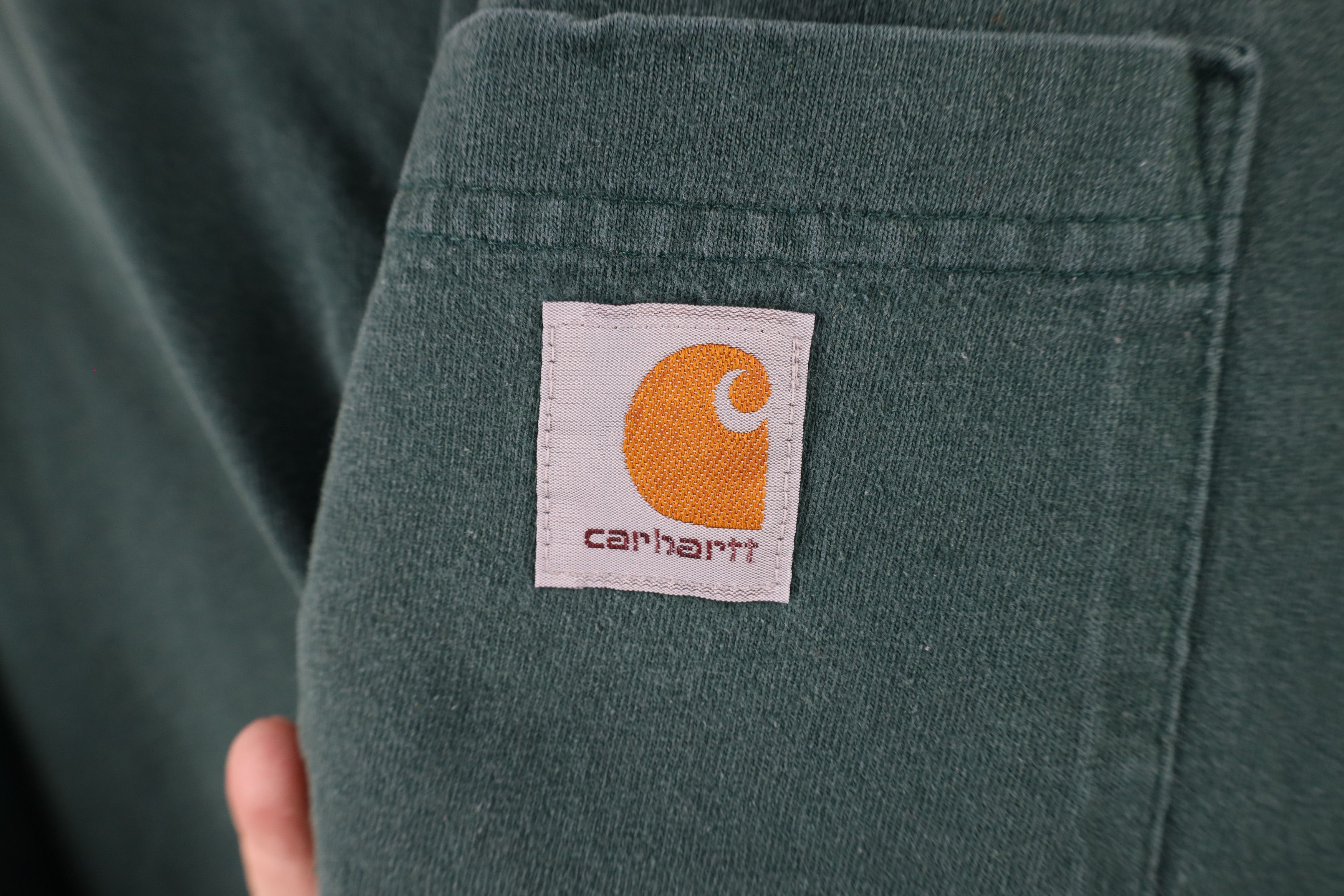 Carhartt × Vintage Vintage Y2K Carhartt Spell Short Sleeve Pocket T-Shirt Green Size US XL / EU 56 / 4 - 4 Thumbnail
