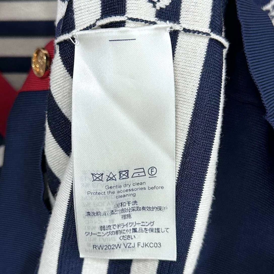 Louis Vuitton LV Blue White Striped All-Over Print Cardigan M Size M / US 6-8 / IT 42-44 - 5 Thumbnail