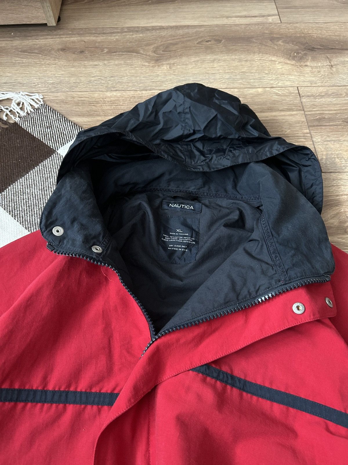 Nautica × Vintage Vintage Nautica Ns-83 big logo red jacket mens outdoors 90s Size US XL / EU 56 / 4 - 5 Thumbnail