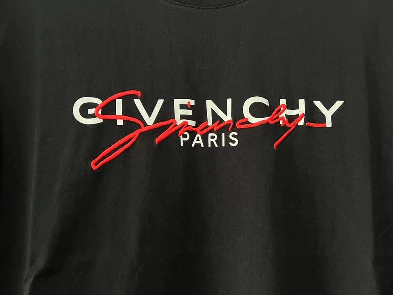 Givenchy Givenchy Black Embroidered T-Shirt, Size Black Size US M / EU 48-50 / 2 - 2 Thumbnail