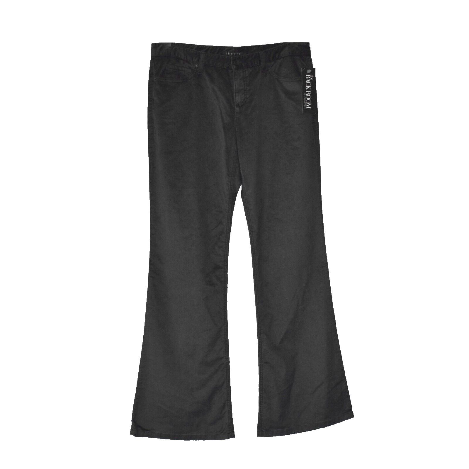 Theory THEORY Rezina Black Sequoia Wide Leg Jean Style Pant 12 $245 Size 34" / US 12 / IT 48 - 1 Thumbnail