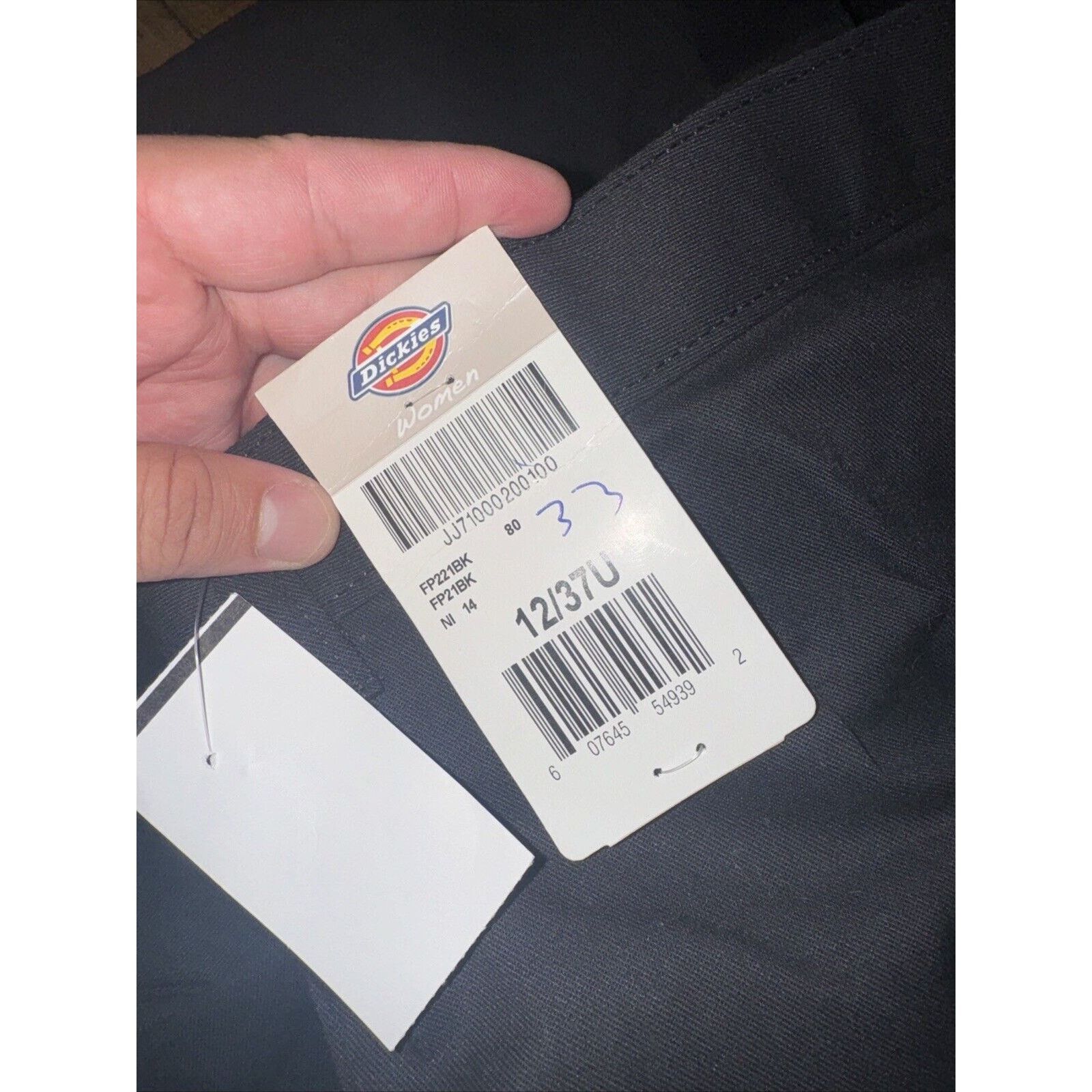 Dickies Women’s Dickies Chino Pants 35x36 Measured Black BNWT Size 35" - 5 Thumbnail