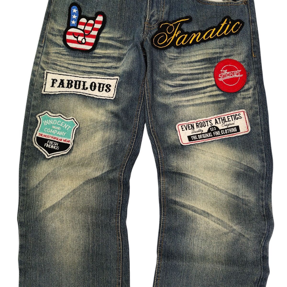 Japanese Brand Vintage Y2K Japanese Gumu Intl Patches Punk Style Denim Size US 32 / EU 48 - 5 Thumbnail