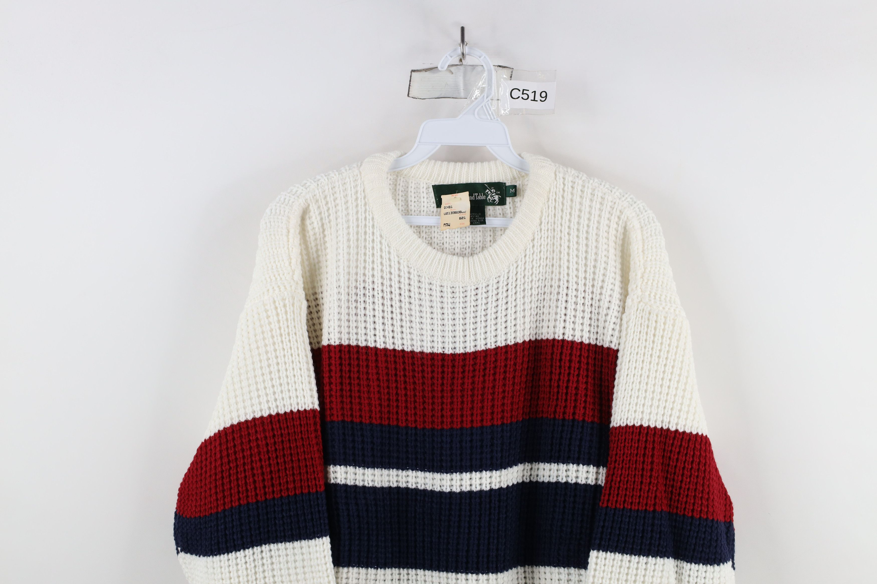 Vintage Deadstock Vintage 90s Streetwear Chunky Ribbed Knit Sweater Size US M / EU 48-50 / 2 - 2 Thumbnail